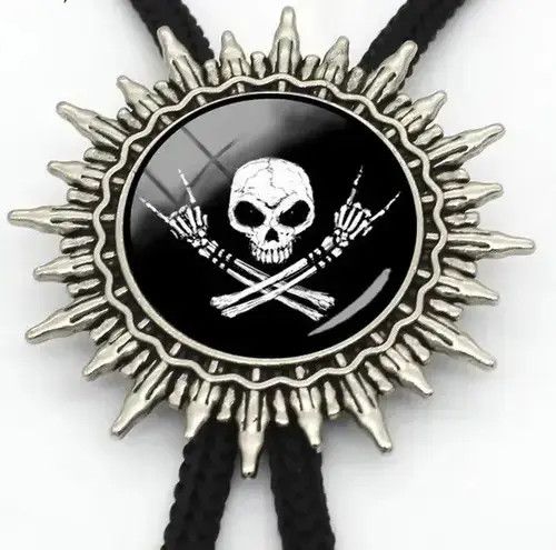 Cowboy Equipment Mechanical Clock Bolo Tie Bolo Tie Size ONE SIZE - 2 Thumbnail