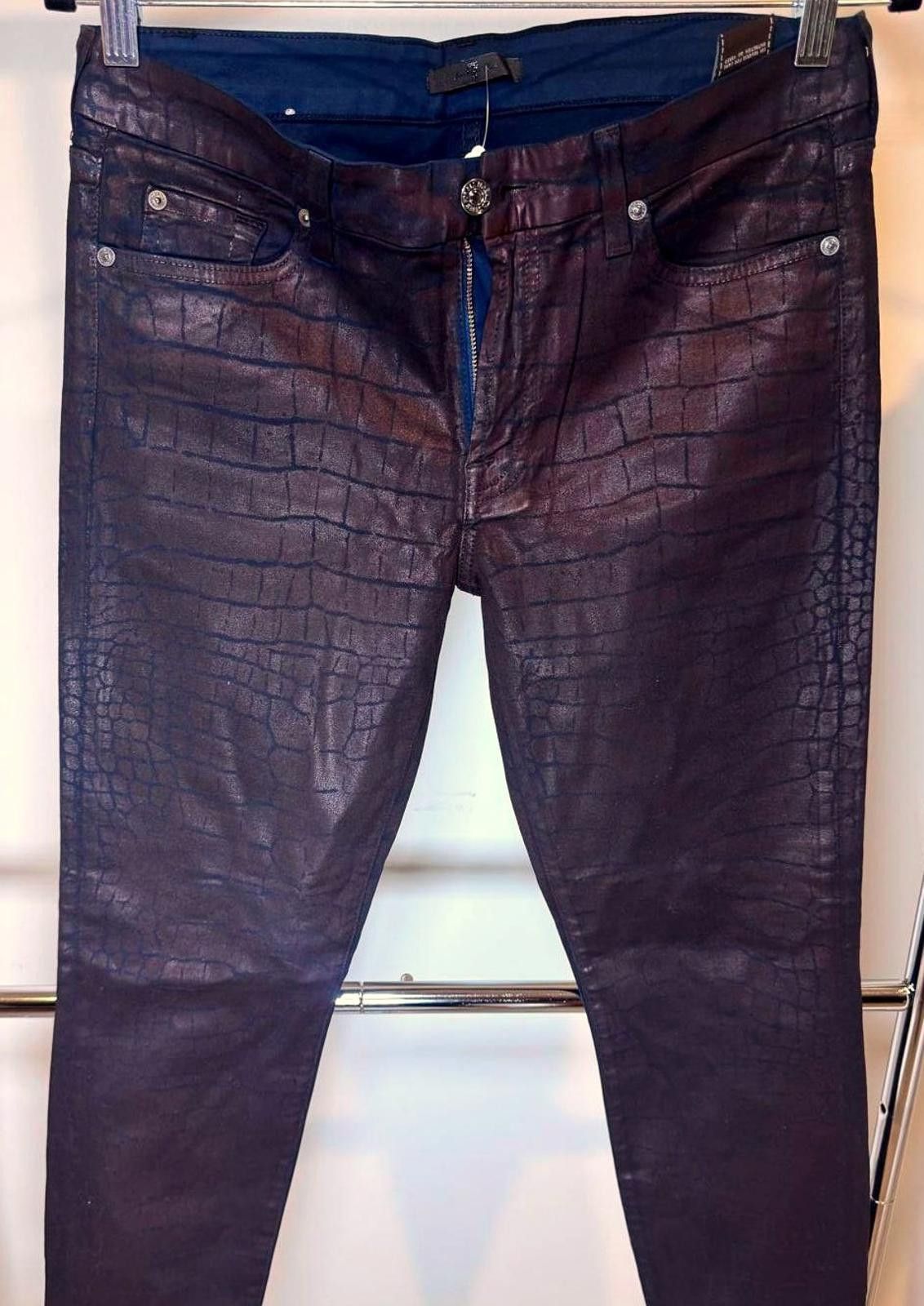 7 For All Mankind 7 For All Mankind Crocodile Print Jeans, 32 Size 32" / US 10 / IT 46 - 1 Thumbnail