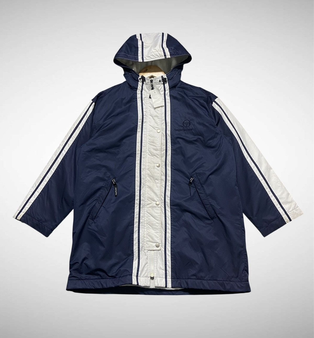 Sergio Tacchini Sergio Tacchini Zipper Hoodie Jacket Size US XL / EU 56 / 4 - 3 Thumbnail