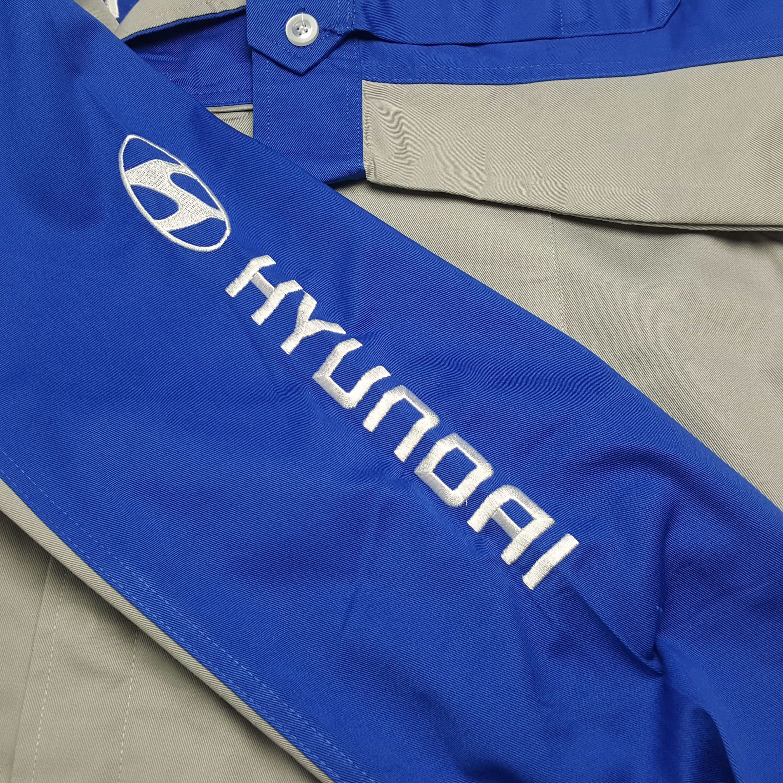 Vintage Vintage HYUNDAI Korea Vehicle Motorsports Jacket Size US L / EU 52-54 / 3 - 10 Thumbnail
