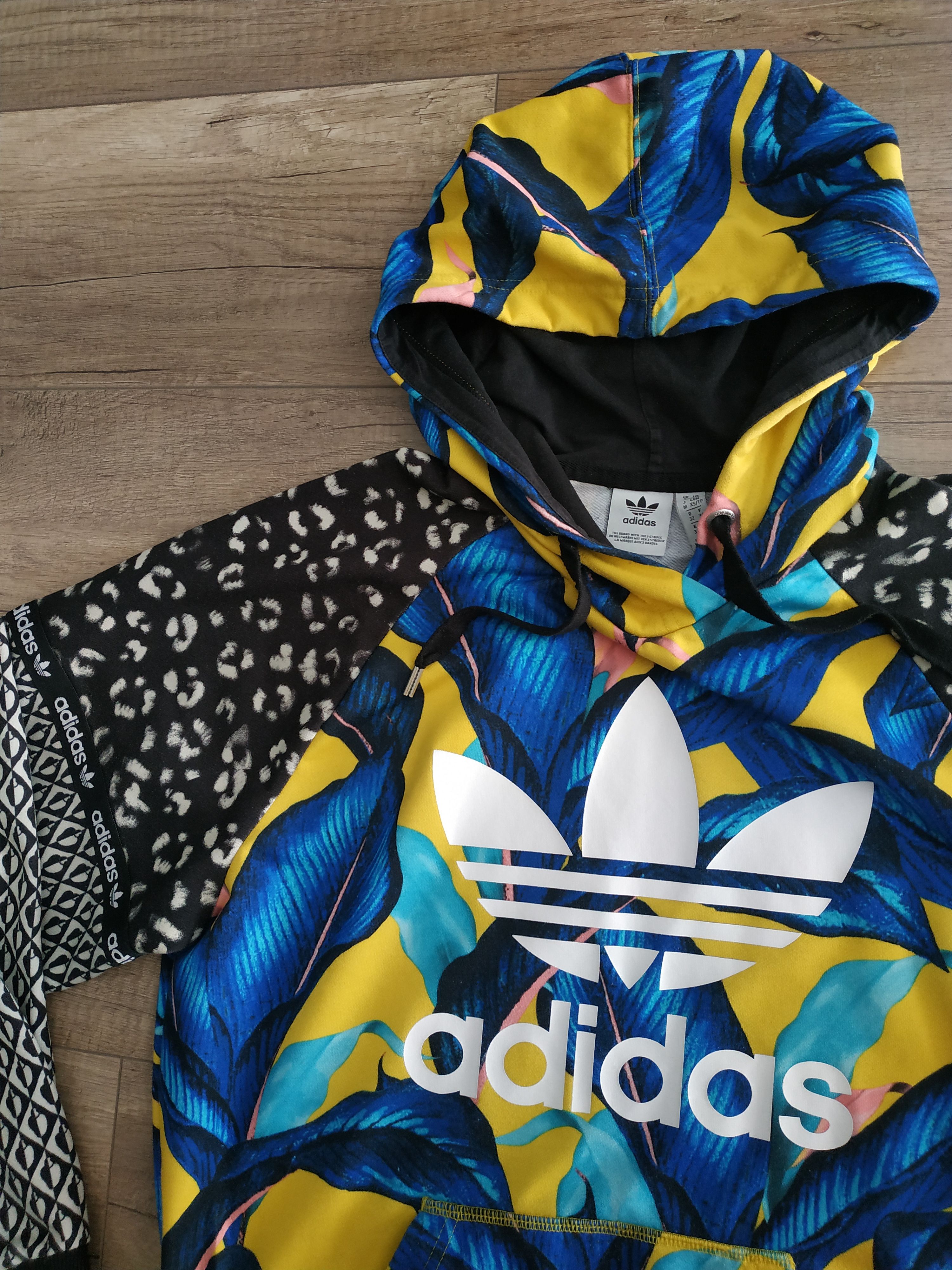 Adidas Adidas Originals Women's Hoodie Tropical Print, s. 34 (XS) Size XS / US 0-2 / IT 36-38 - 4 Thumbnail