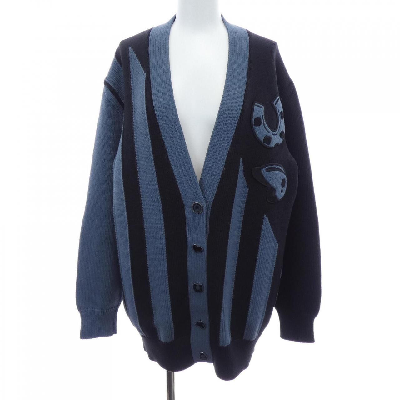 Hermes Hermes Hermes CANDY LIBRIS Wool Cardigan Textile Tops DUTY FREE for USA Size ONE SIZE - 1 Thumbnail