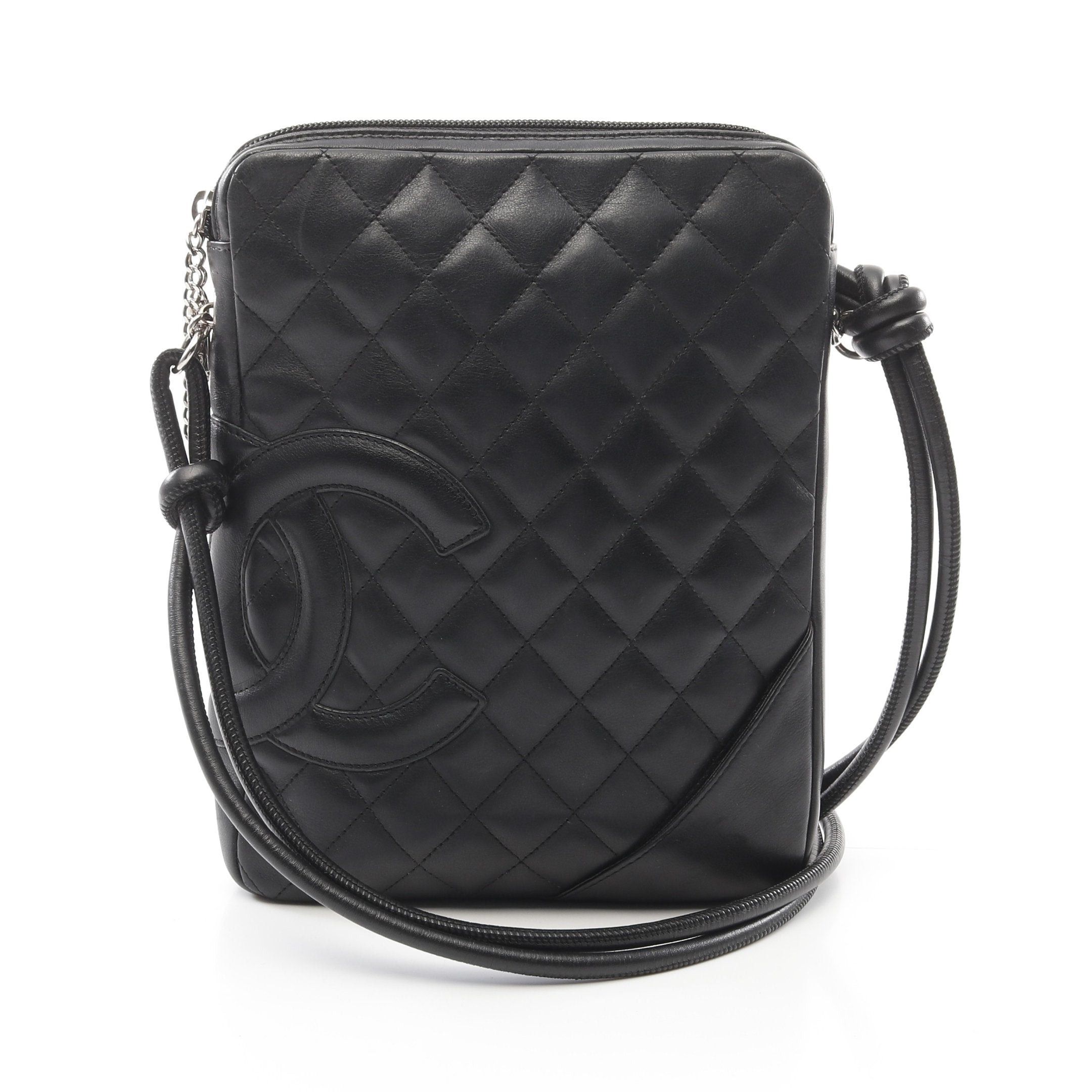 Chanel Chanel Cambon Line Shoulder Bag Leather Black Silver Hardware Size ONE SIZE - 1 Thumbnail