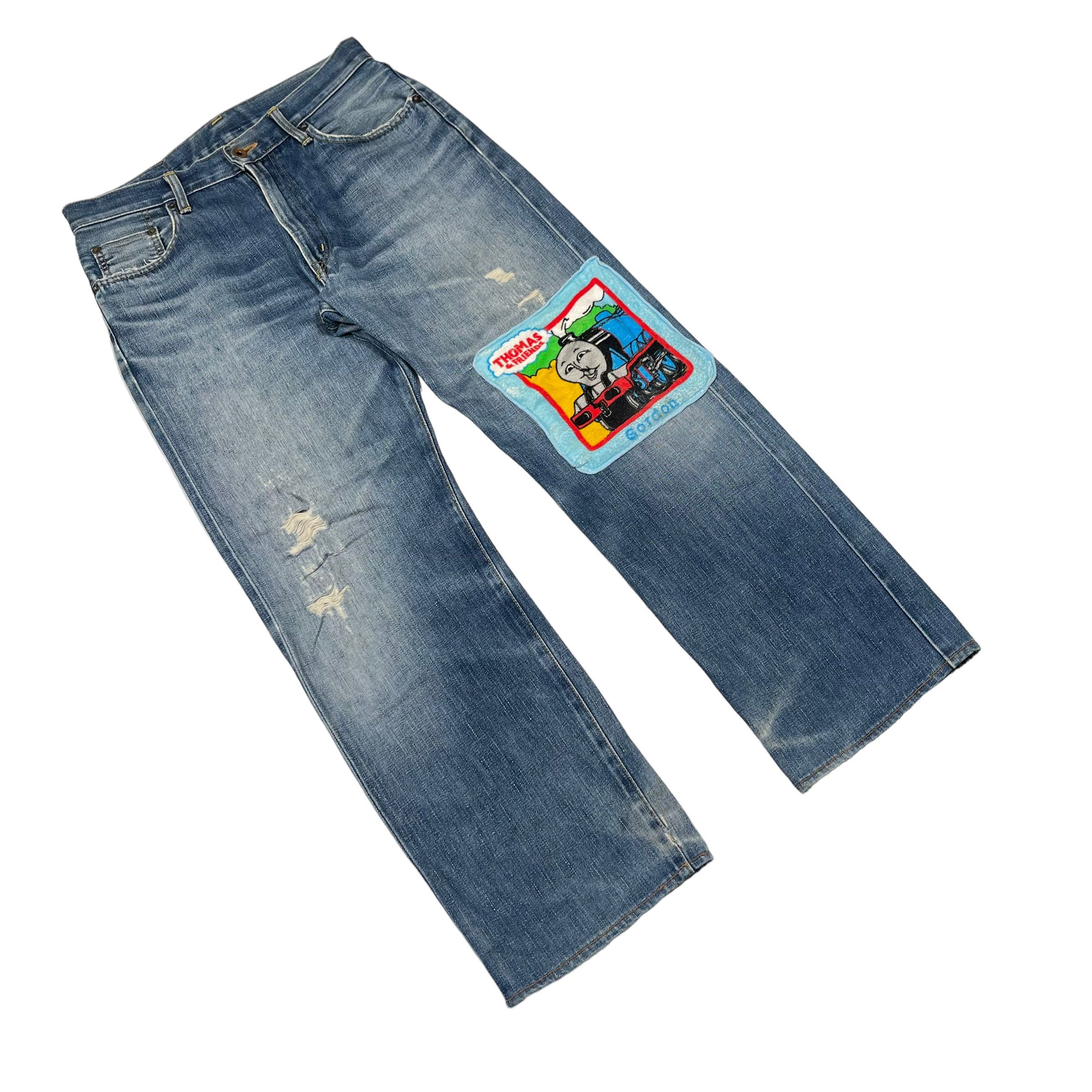 Edwin × Vintage Vintage 1980s Edwin 505 Selvedge Washed Distressed Jeans Size US 30 / EU 46 - 5 Thumbnail