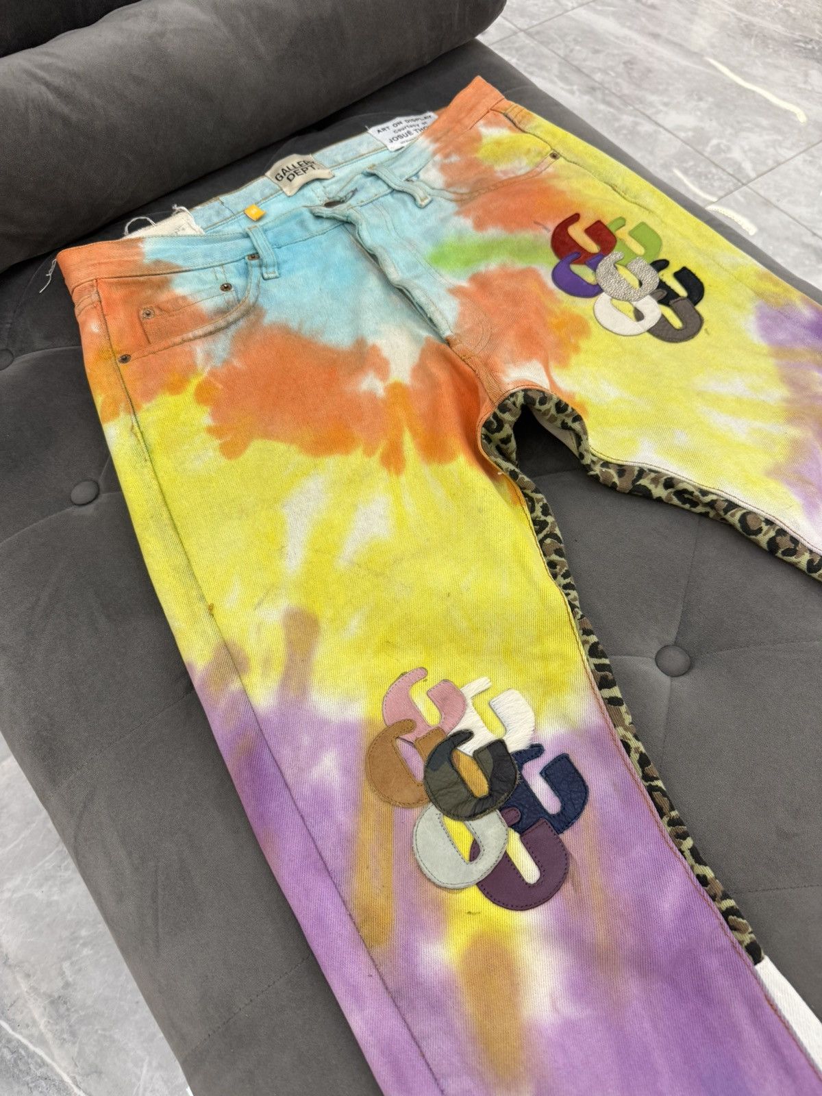 Gallery Dept. Gallery Dept. GG Tie Dye Flare Jeans Size US 32 / EU 48 - 2 Thumbnail