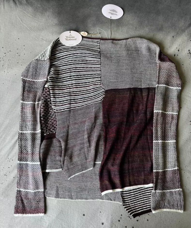 Vivienne Westwood Vivienne Westwood Irregularly stitched knit sweater Size L / US 10 / IT 46 - 6 Thumbnail