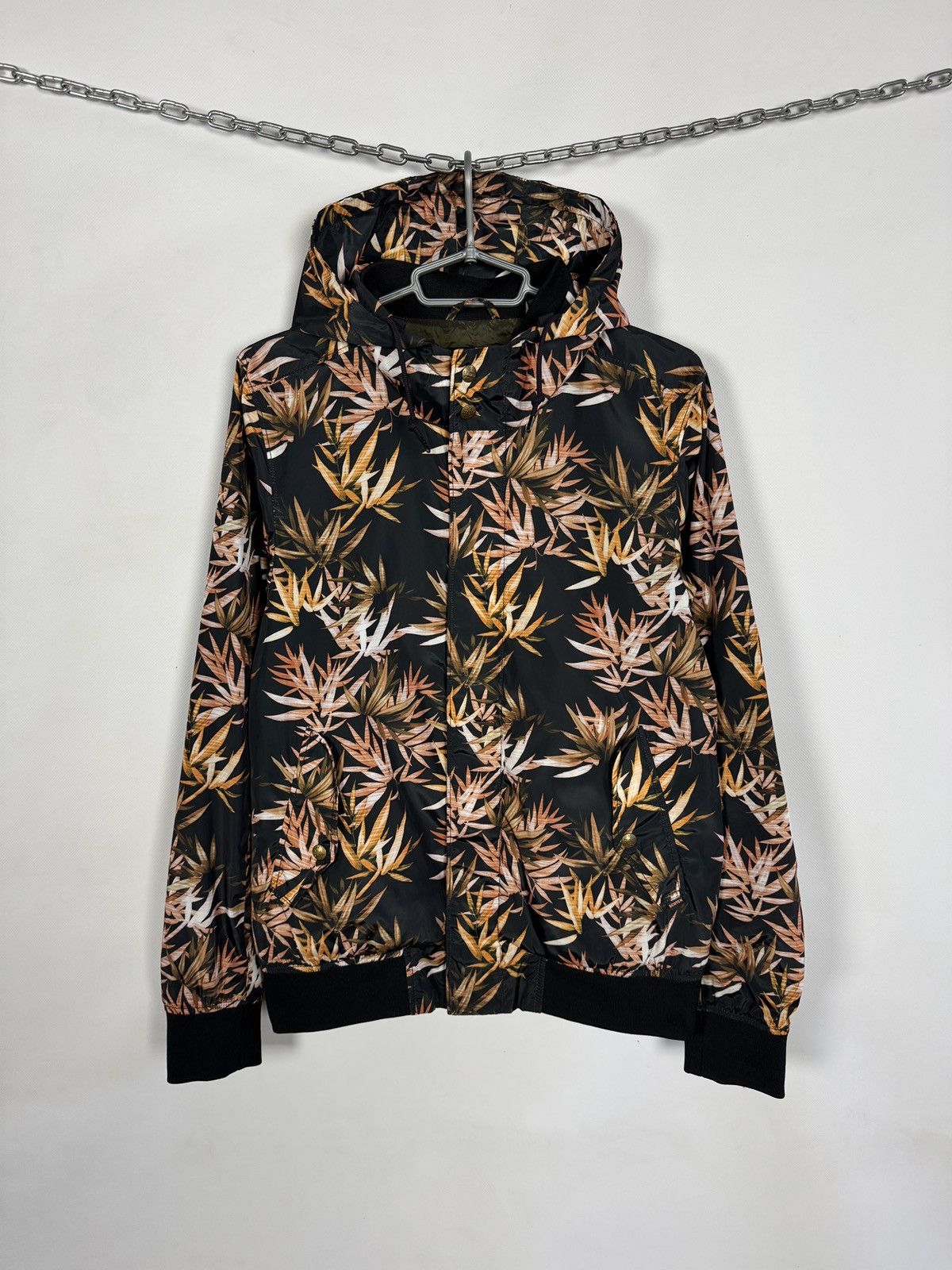 Scotch & Soda Scotch & Soda Lightweight Hooded Jacket Leaf Print Size M Size US M / EU 48-50 / 2 - 1 Thumbnail