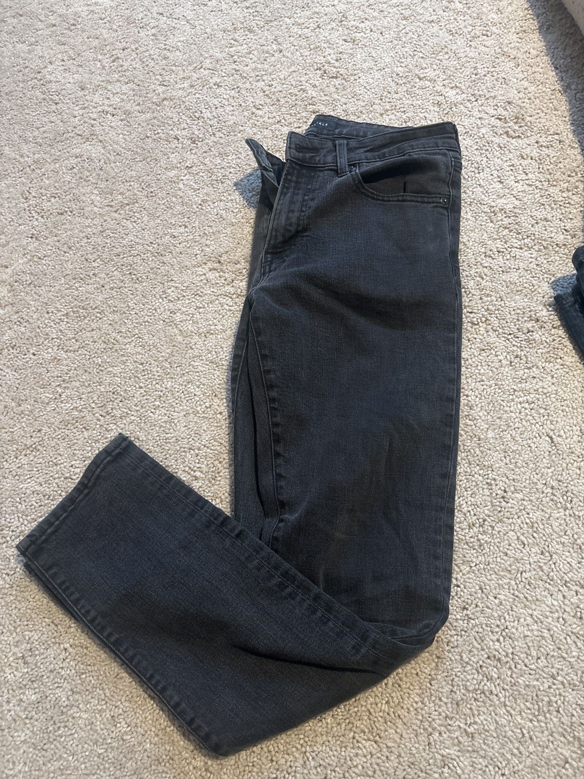 Aeropostale Grey/Black Skinny Jeans Size US 32 / EU 48 - 1 Thumbnail