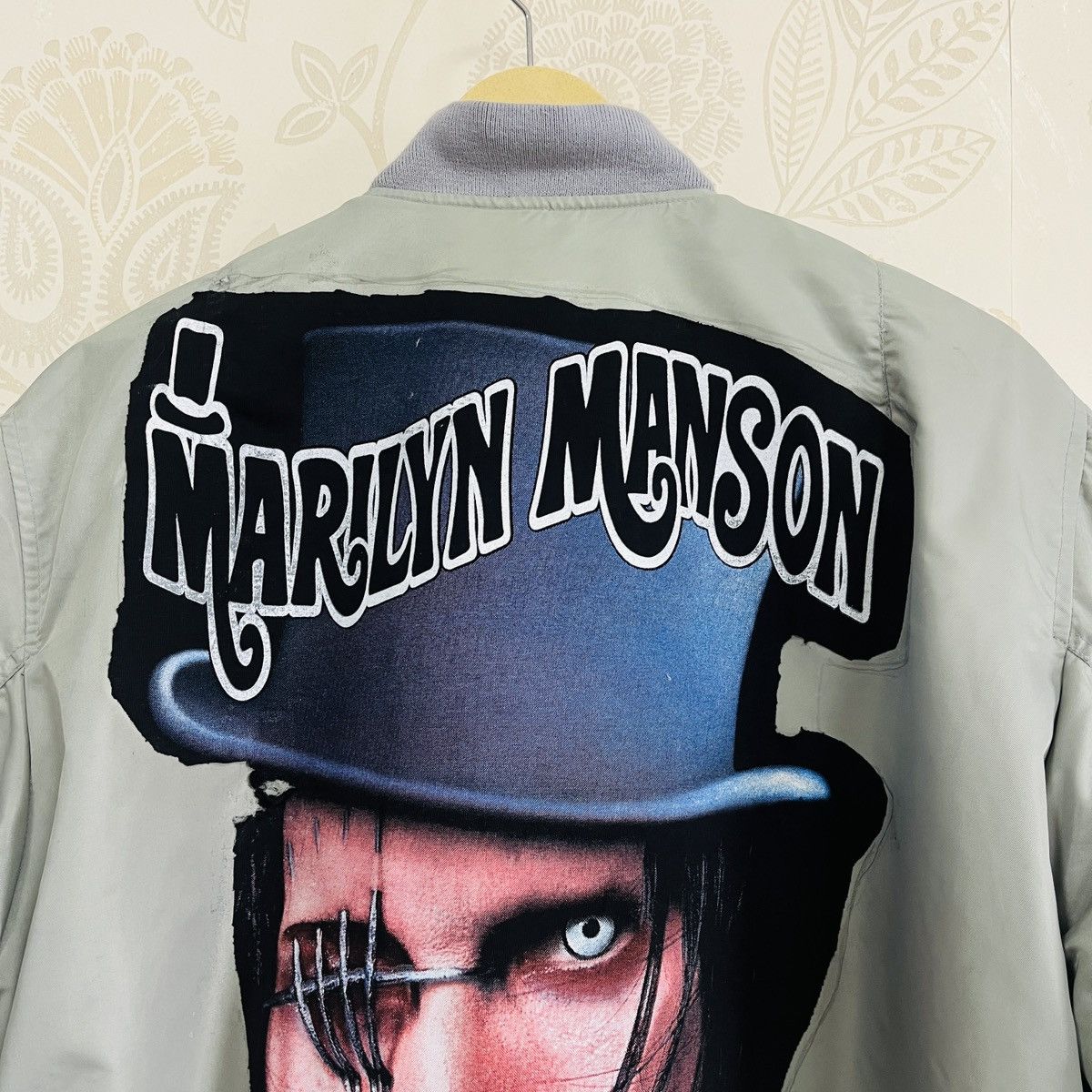 Marilyn Manson Vintage Marilyn Manson Patches Reversible MA-1 Bomber Jacket Size US XL / EU 56 / 4 - 16 Thumbnail
