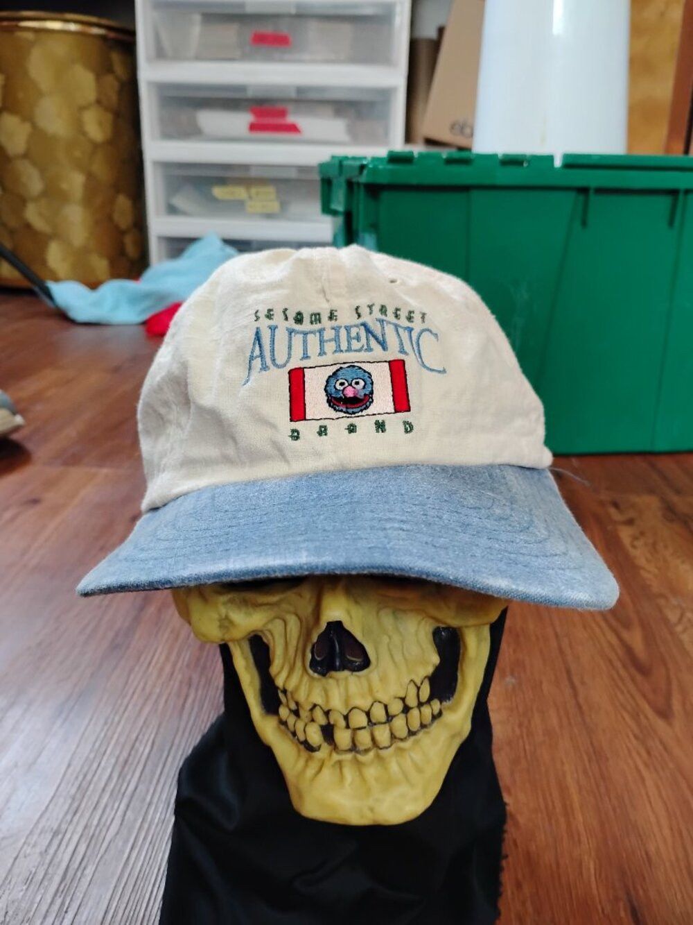 Other Vintage Sesame Street Grover Two Tone Snap Hat Cap Size ONE SIZE - 1 Thumbnail