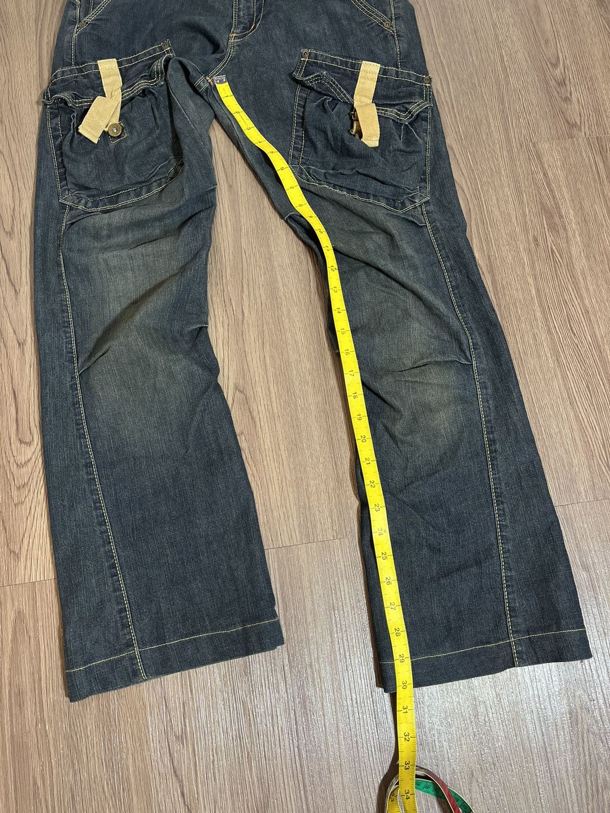 Edwin × If Six Was Nine × Japanese Brand Japanese EDWIN flare multipocket constrast stiching denim Size US 31 - 11 Thumbnail