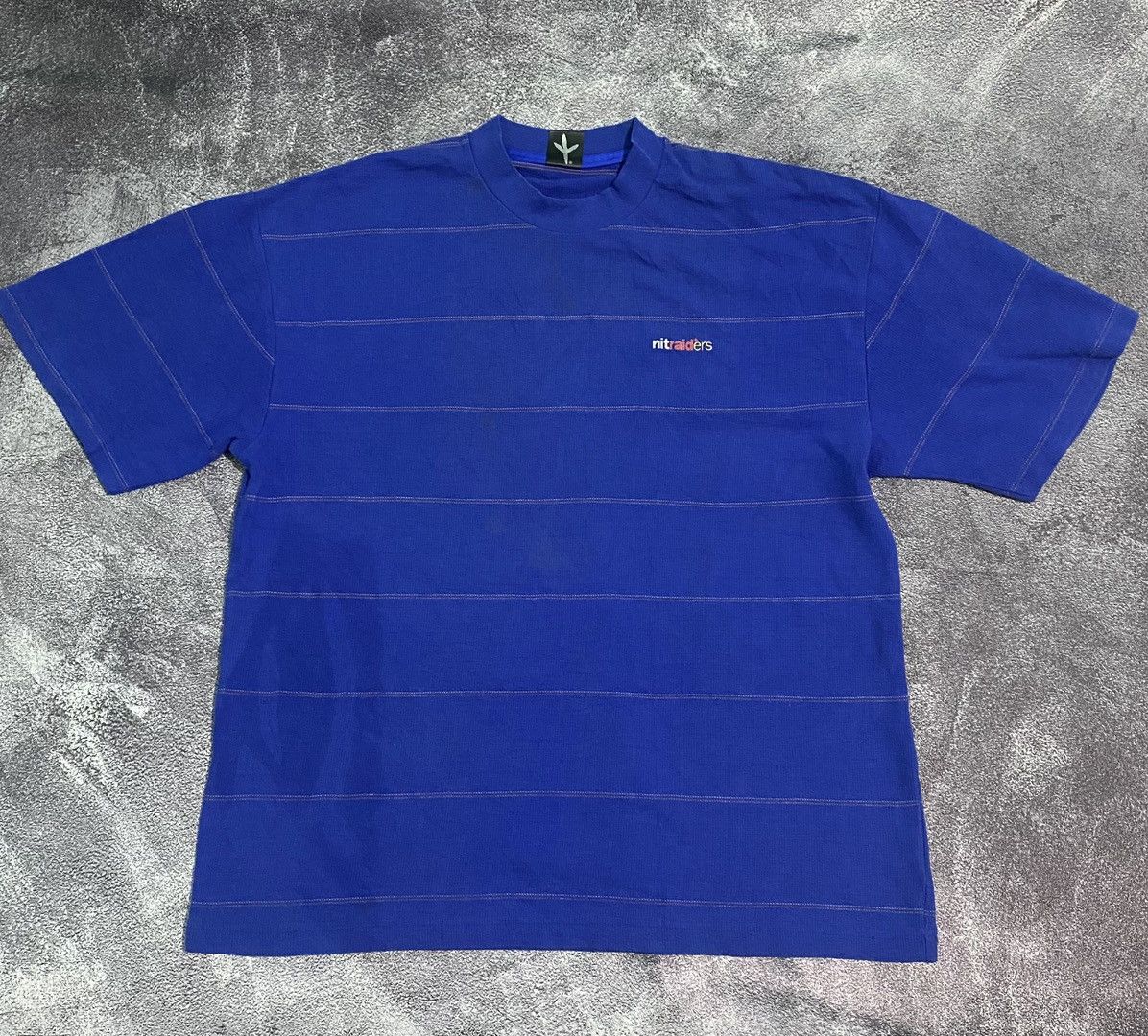 Nitraid Nitraid Small spellout logo stripe t shirt lgb punk style Size US L / EU 52-54 / 3 - 1 Thumbnail