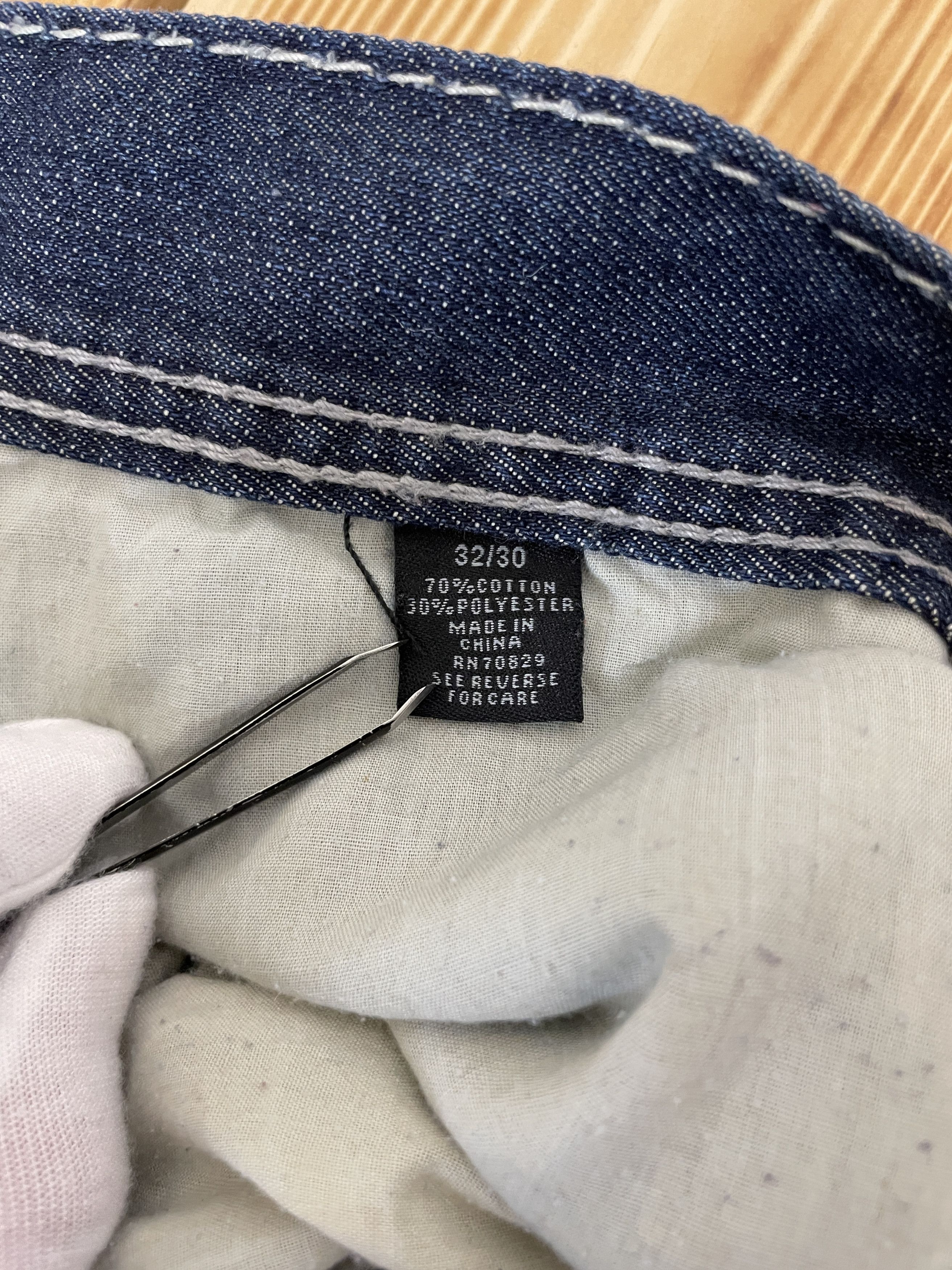 Affliction Y2K Jeans BLACK Low Rise Slim Straight Cross Pattern Size US 32 / EU 48 - 8 Thumbnail