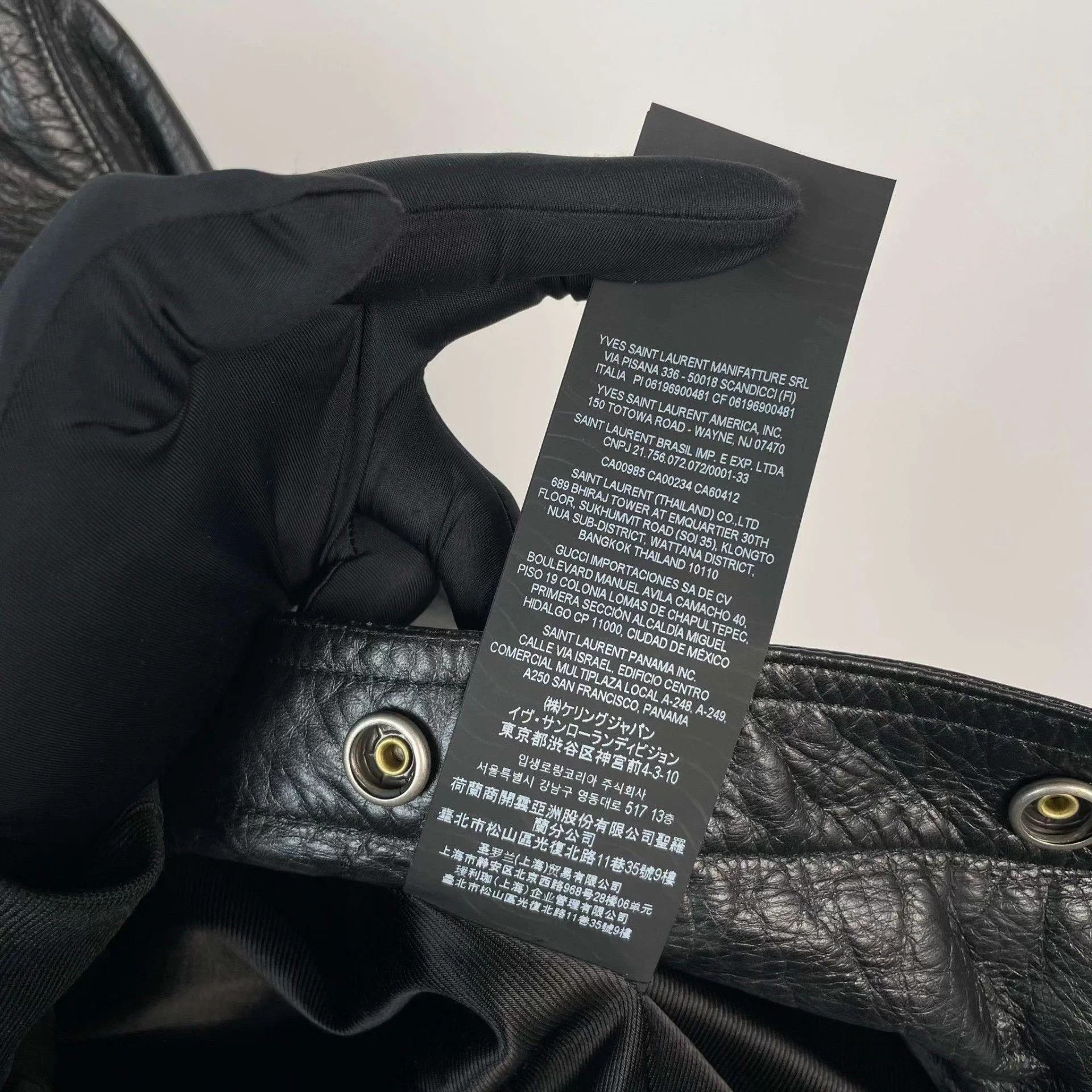 Saint Laurent Paris YSL leather jacket black 160 Size XS / US 0-2 / IT 36-38 - 9 Thumbnail