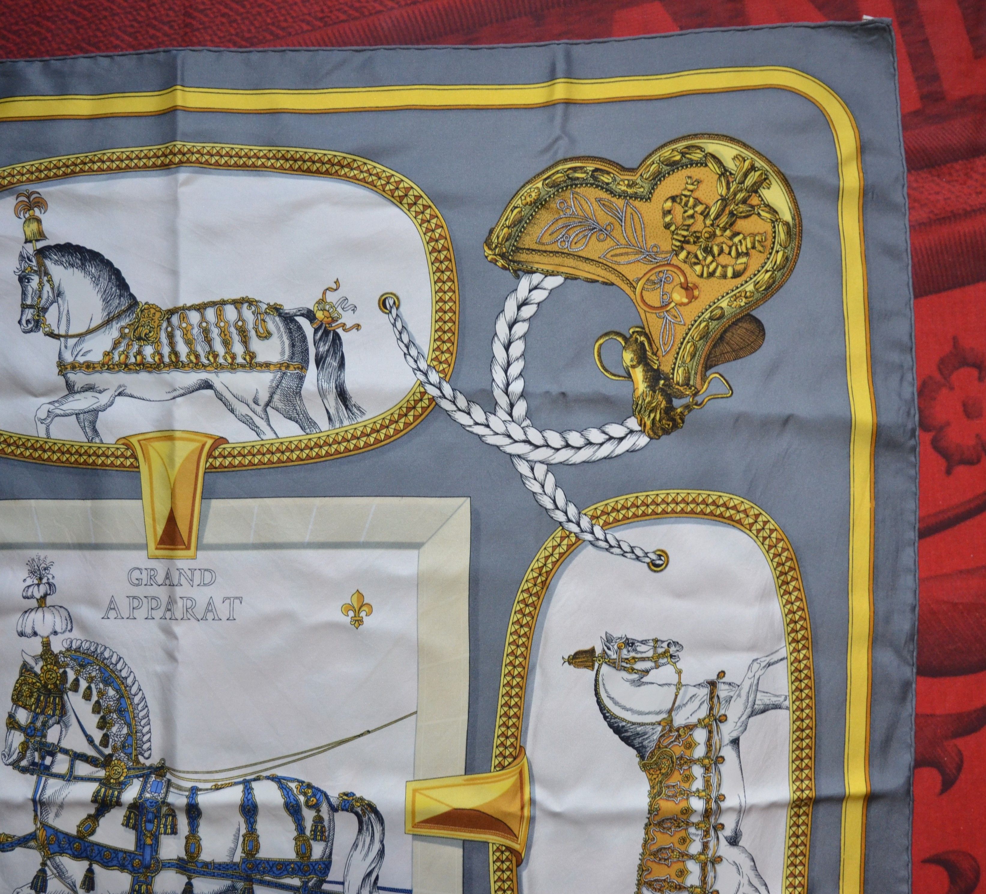 Hermes Authentic Hermes Paris Grand Apparat Jacques Eudel 1962 Silk Size ONE SIZE - 16 Thumbnail