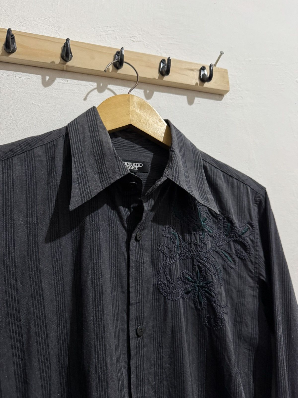 Tornado Mart TORNADO MART MED SHIRT EMBROIDERED STRIPED Size US M / EU 48-50 / 2 - 3 Thumbnail