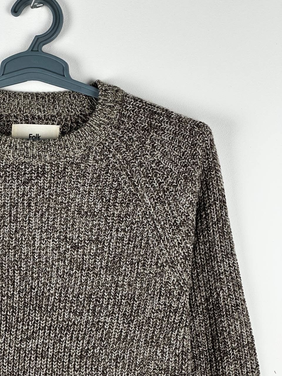 Designer × Folk Folk Wool Blend Heavy Knitted Raglan Sweater Size L Size US L / EU 52-54 / 3 - 5 Thumbnail