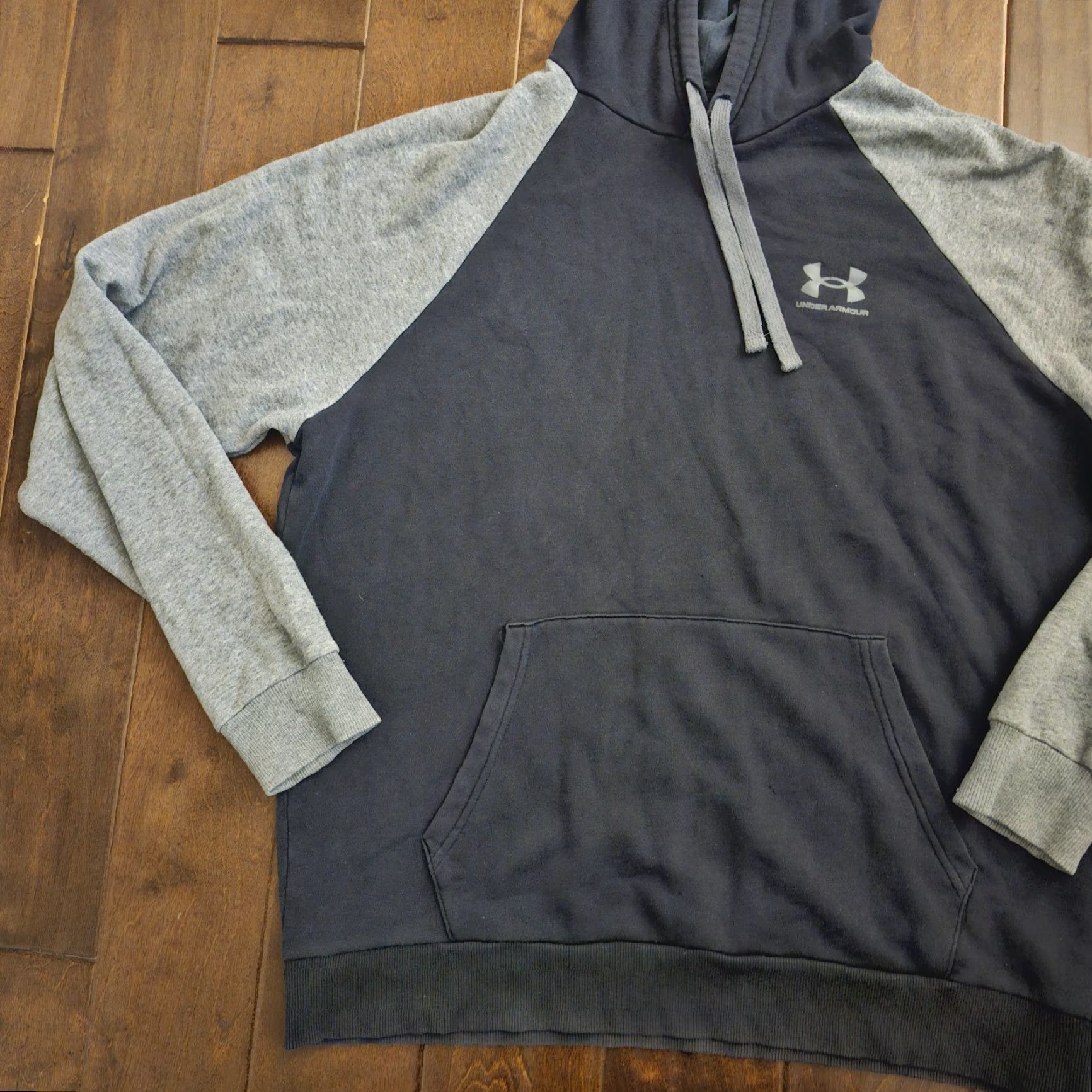 Under Armour VINTAGE: No Under Armour Hoodie Mens L Gray Blue Pullover Loose Fit Athletic Shirt? Size US L / EU 52-54 / 3 - 3 Thumbnail