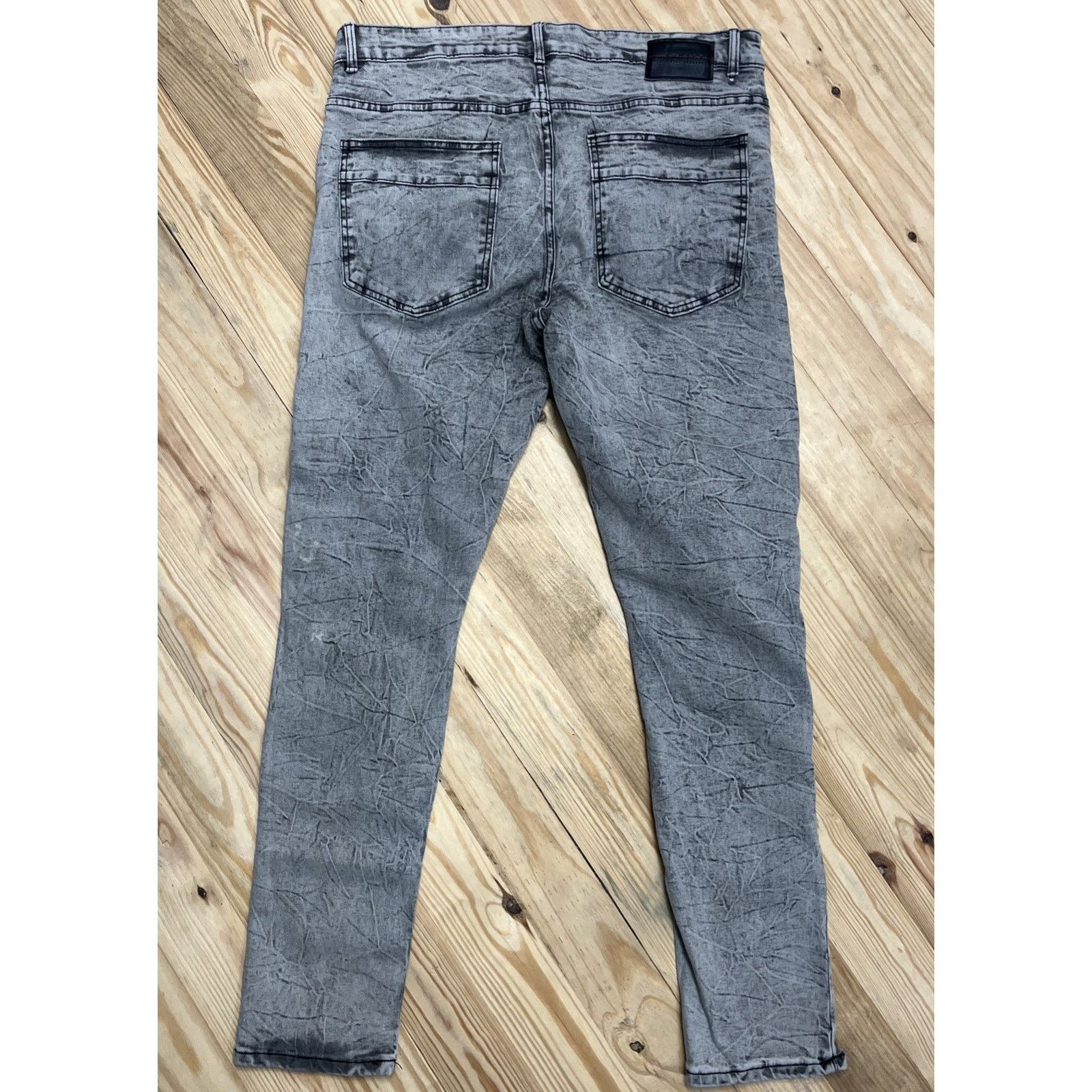 Other M. Society Politically Incorrect Gray Moto Jeans 38x32 Size 38" / US 16 / IT 52 - 2 Thumbnail