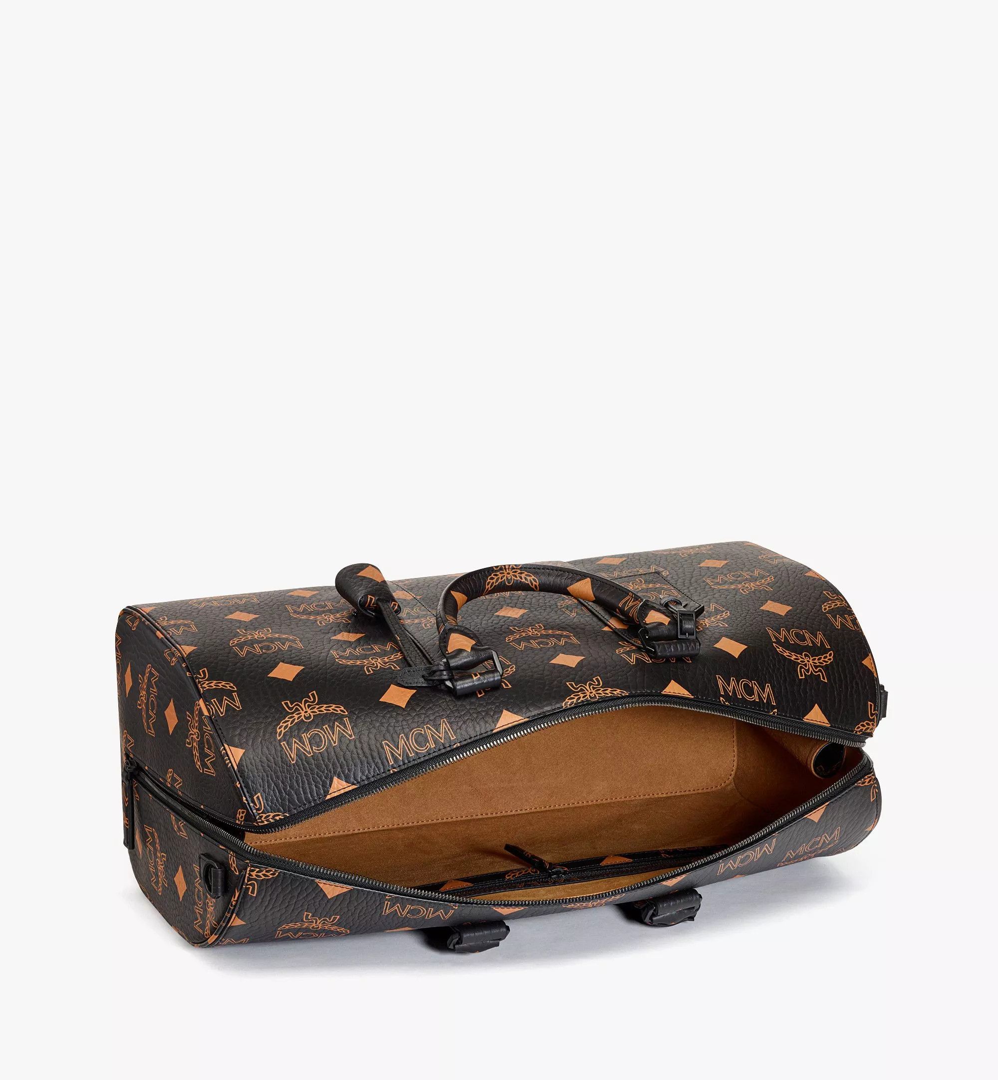 MCM o1mt1gz0125 Size: OS / Unisex Weekender Bag in Black/Orange Size ONE SIZE - 4 Thumbnail