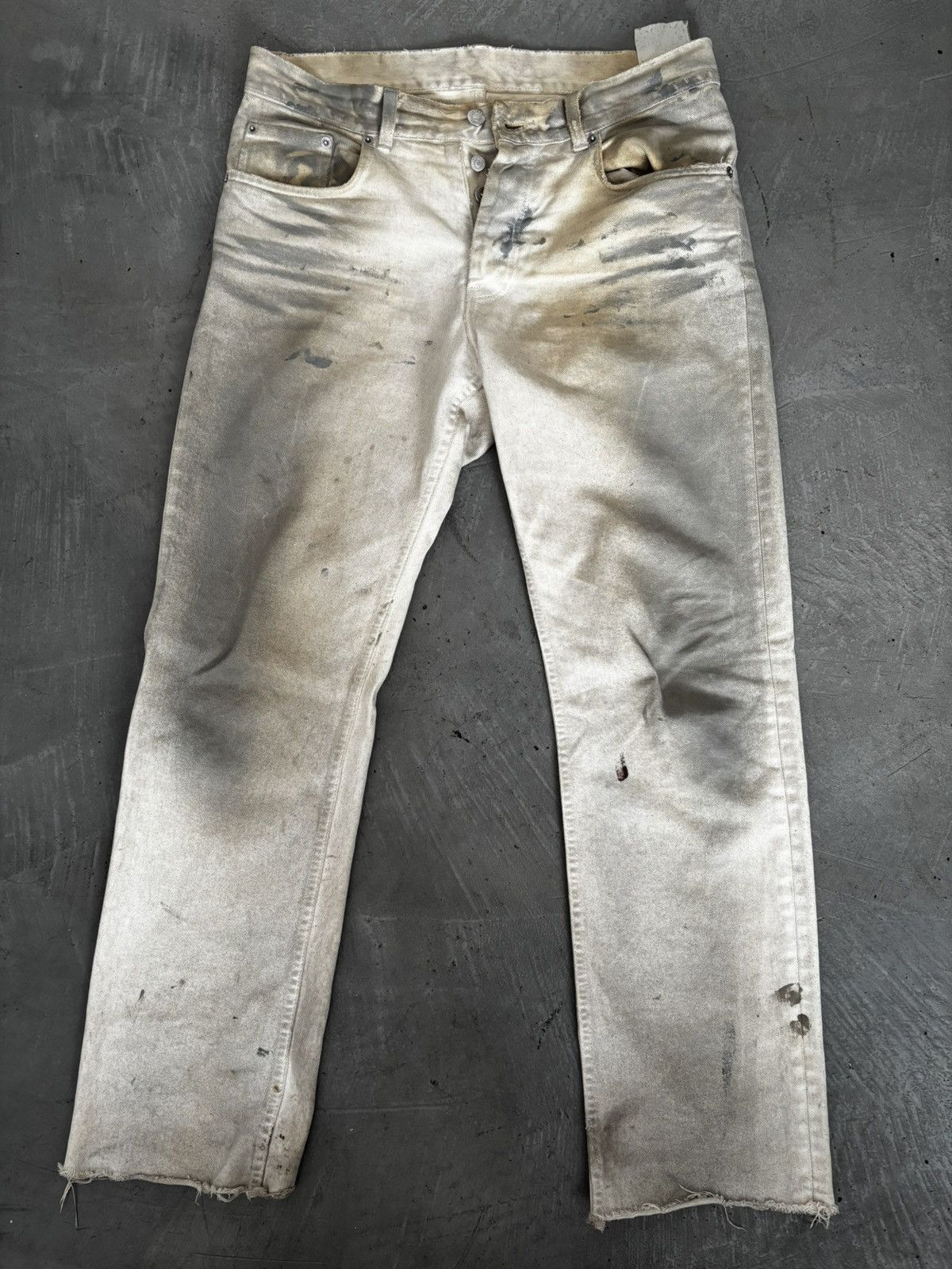 Helmut Lang Helmut Lang ‘Broken’ Classic 5 Pocket Denim Painter Jeans Size US 30 / EU 46 - 1 Thumbnail