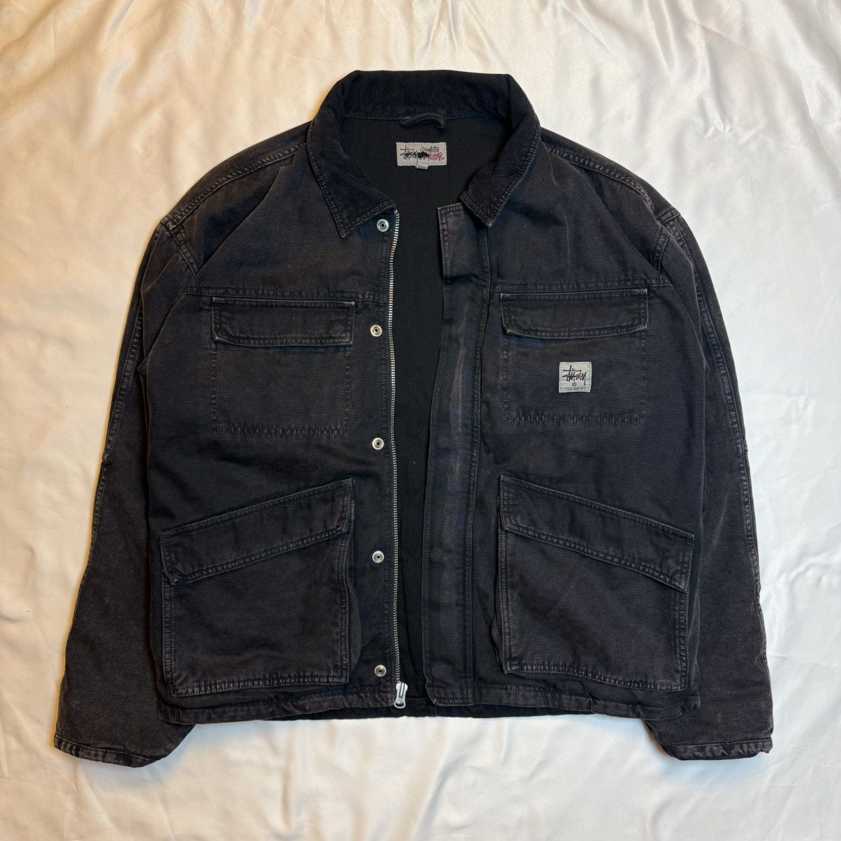 Stussy Stussy Canvas Jacket Black Size US XL / EU 56 / 4 - 2 Thumbnail