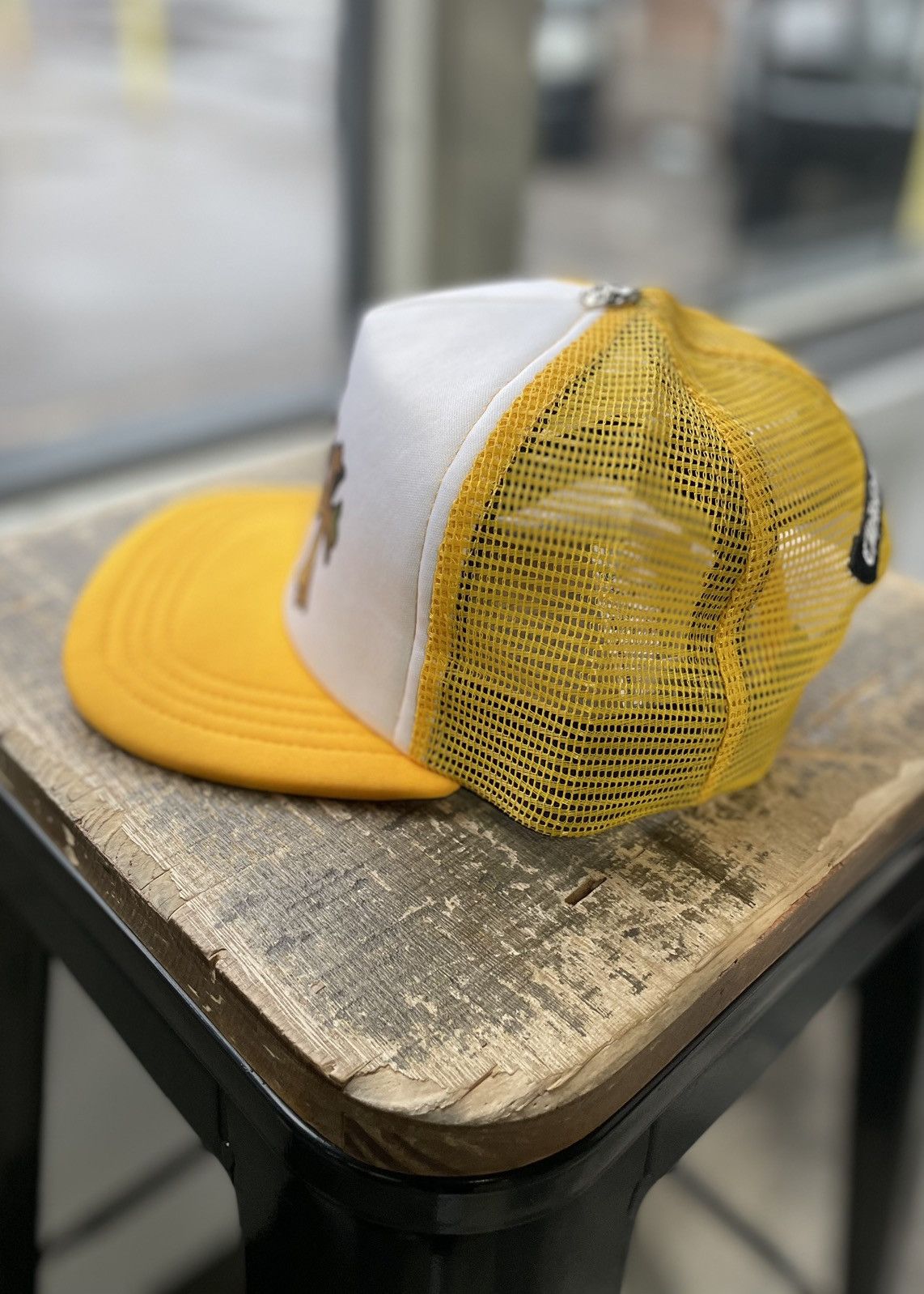 Chrome Hearts Chrome Hearts Camo Cemetery Trucker Hat Yellow Size ONE SIZE - 3 Thumbnail