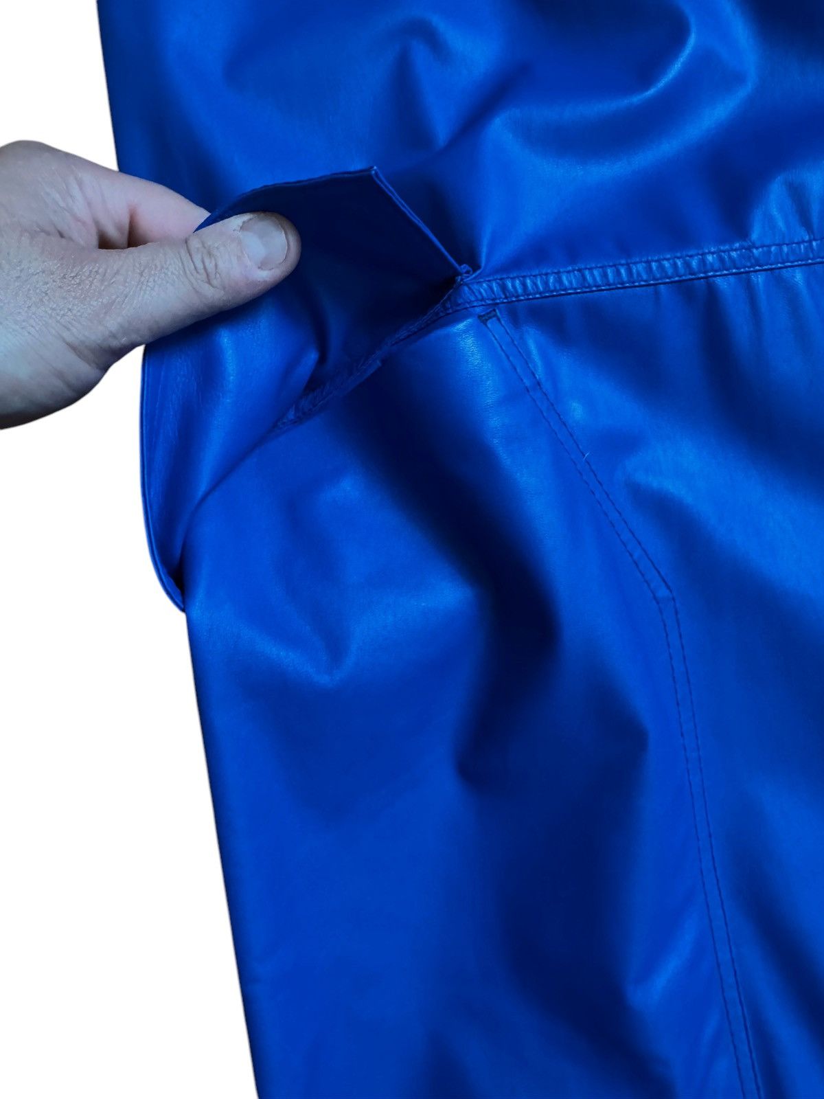 Versace Versace Leather Cargo Pants - Electric Blue Size US 33 - 4 Thumbnail
