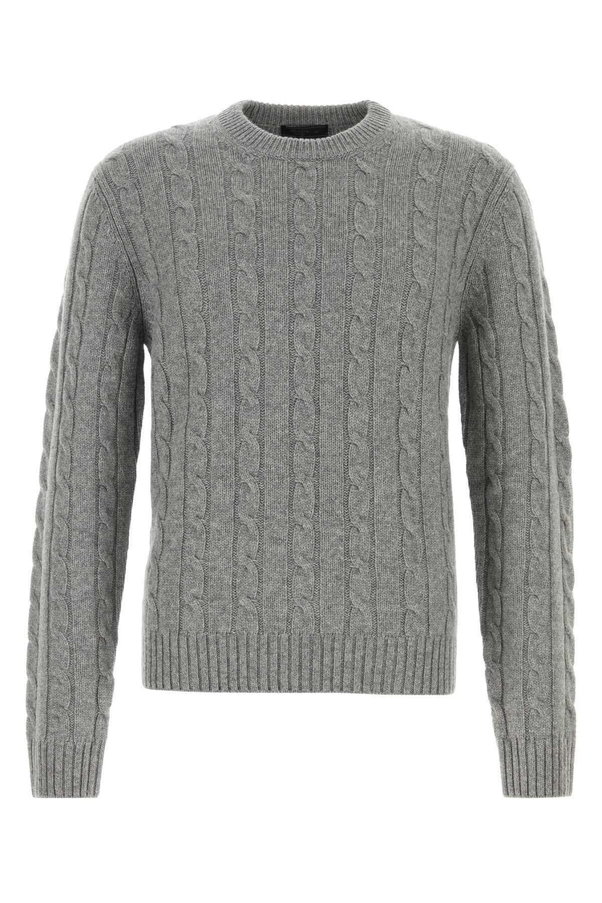 Prada Grey Cashmere Sweater Size US XL / EU 56 / 4 - 1 Thumbnail