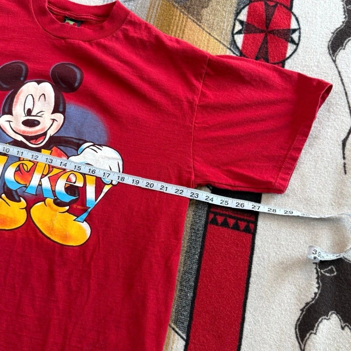 Mickey Unlimited VINTAGE Mickey Unlimited Cartoon T-Shirt XL Men Red 90s Disney Mickey Mouse Short Sleeve Shirt Mens Size US XL / EU 56 / 4 - 4 Thumbnail