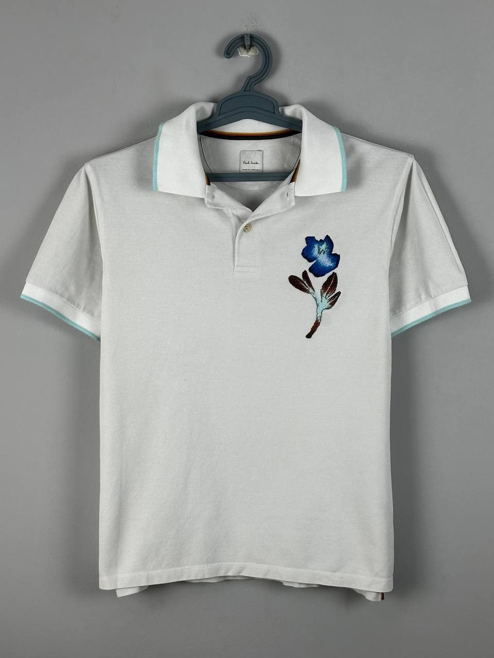 Paul Smith Paul Smith Luxury Flower Embroidery Polo T Shirt Size US M / EU 48-50 / 2 - 1 Thumbnail
