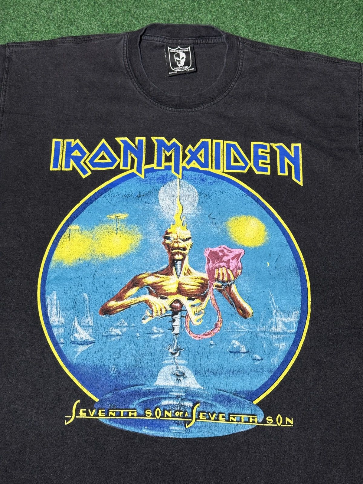 Band Tees × Vintage Vtg Y2K Iron Maiden Seventh Son Of A Seventh Son T Shirt Size US L / EU 52-54 / 3 - 2 Thumbnail