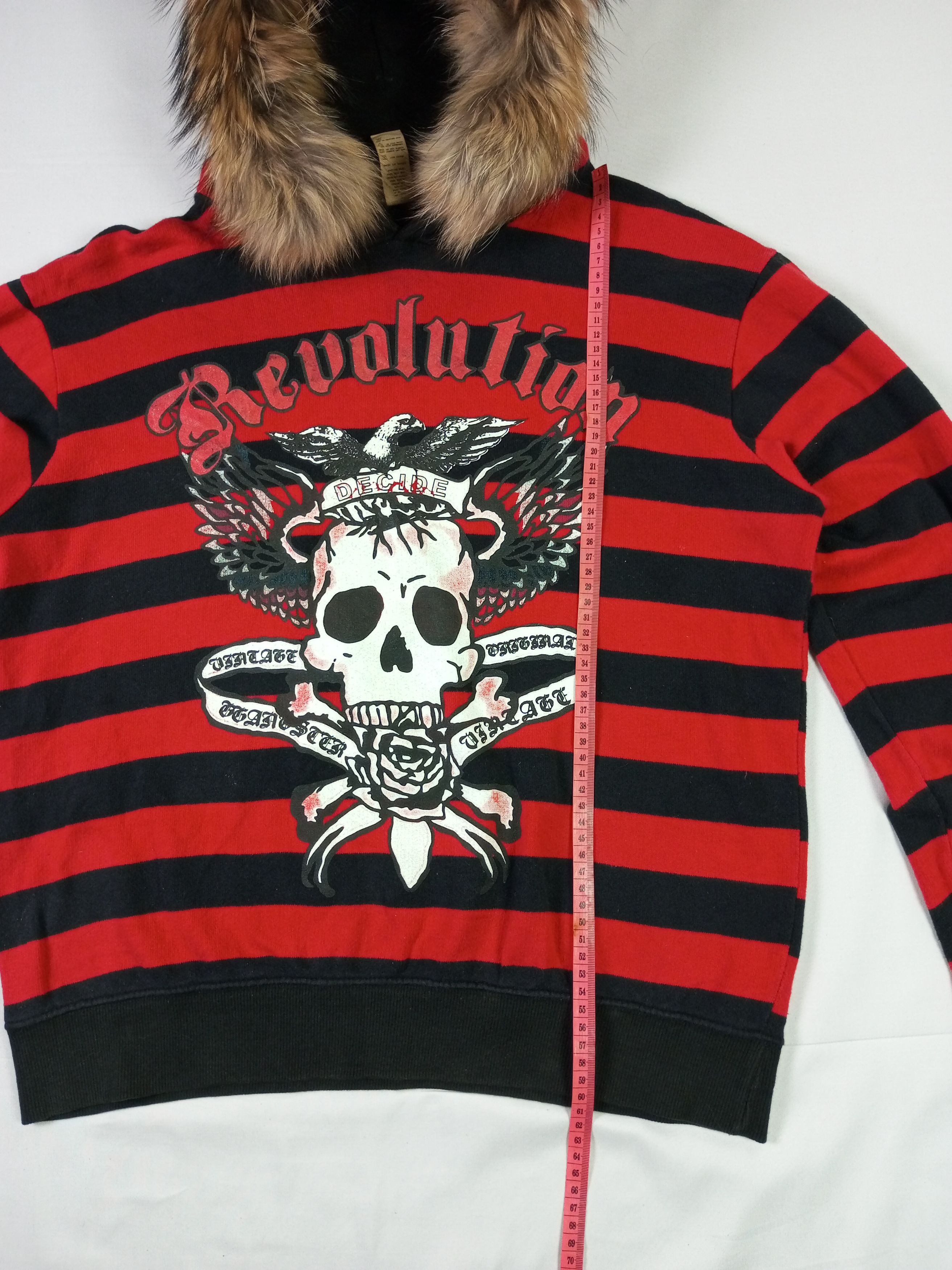 If Six Was Nine Decide Revolution fur hoodie poem punk grunge style Size US M / EU 48-50 / 2 - 11 Thumbnail