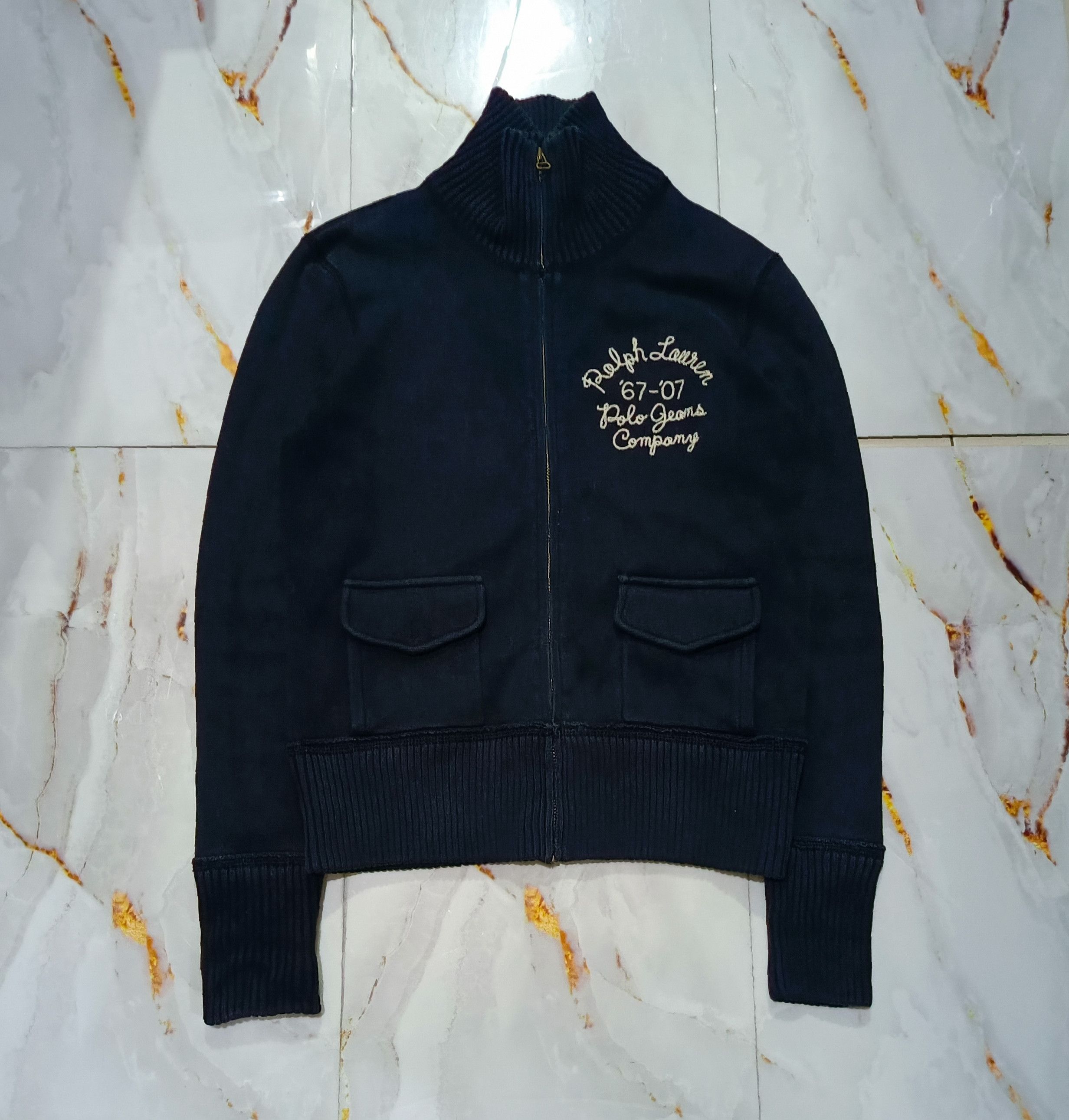Polo Ralph Lauren Vintage Polo Ralph Lauren Hand Zip Up Sweatshirt Size M / US 6-8 / IT 42-44 - 1 Thumbnail