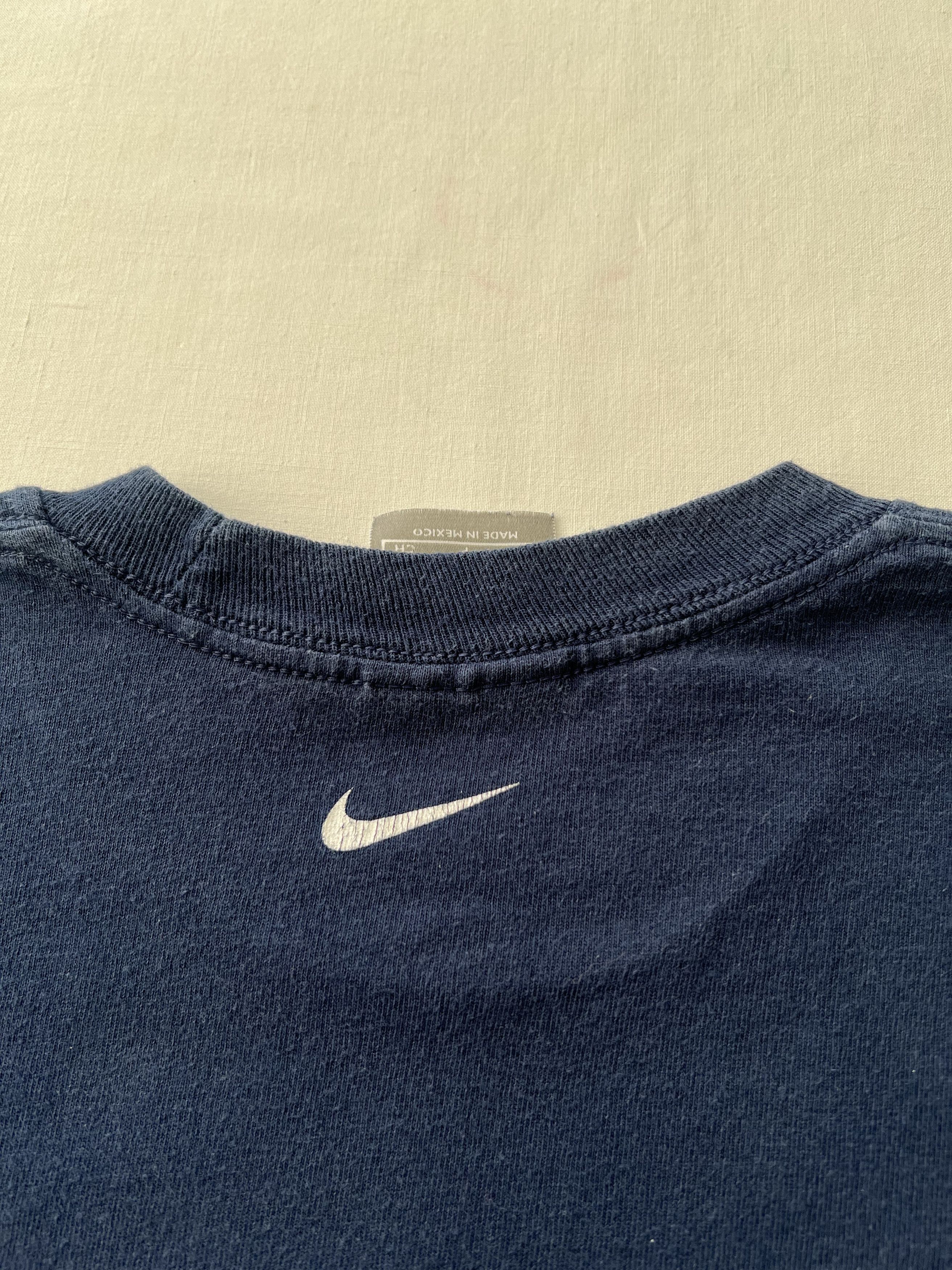 Nike × Vintage Vintage 90s Nike Stampede Basketball Streetwear Navy Tee Size US S / EU 44-46 / 1 - 9 Thumbnail