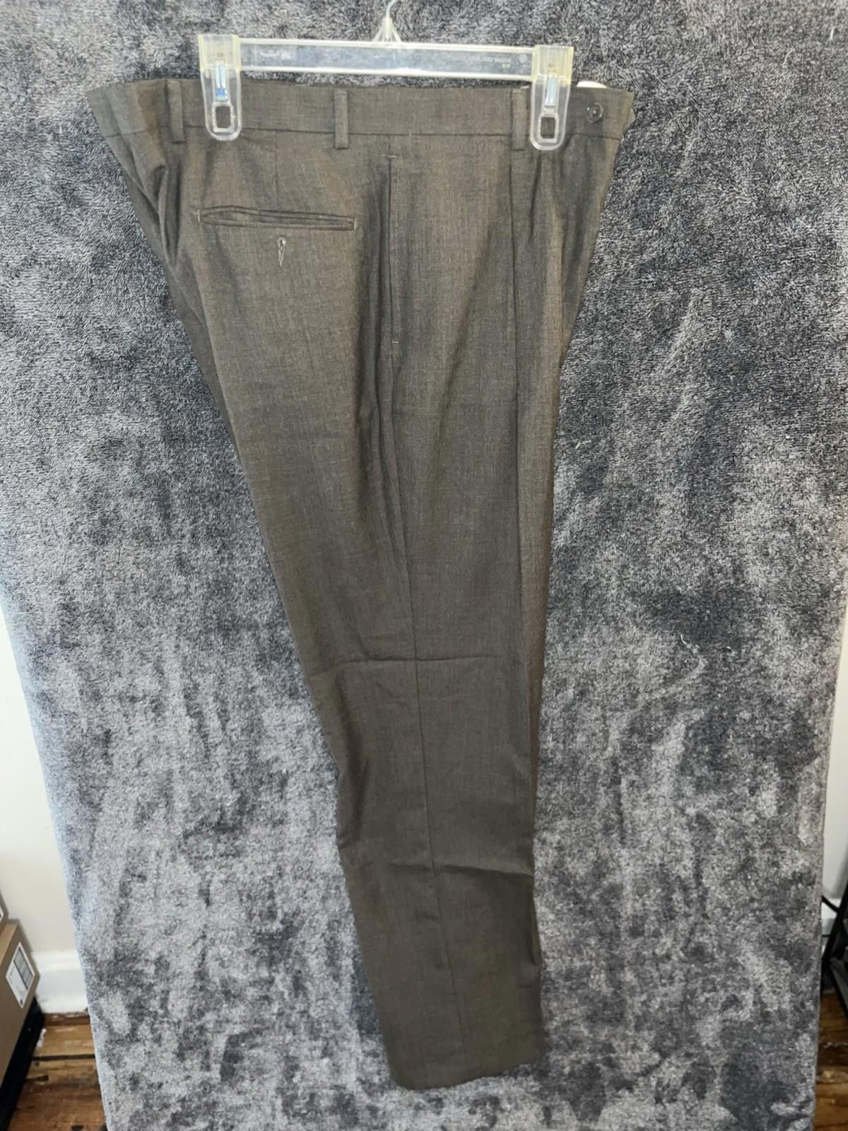Other Angelo Rossi Taupe Dress Pants 34x32 Flat Front Mens Slacks Size US 34 / EU 50 - 4 Thumbnail
