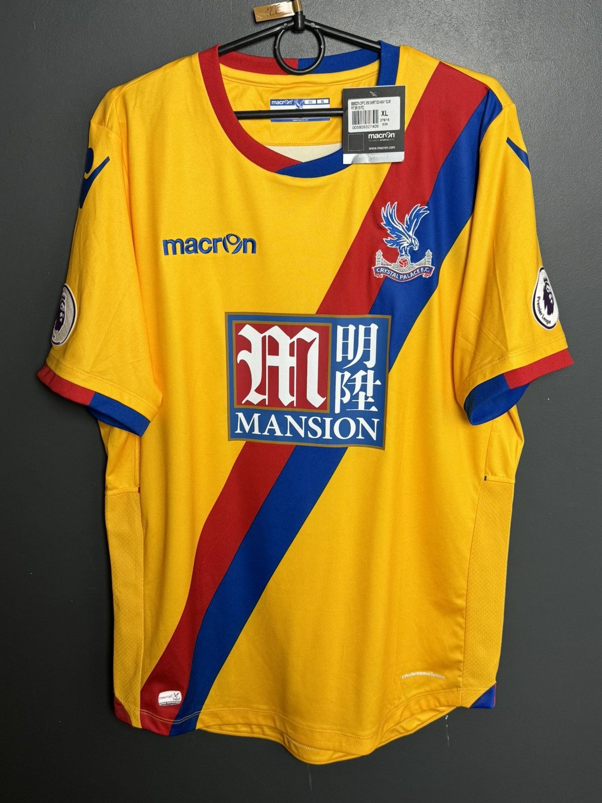 Macron New Crystal Palace 16/17 Away Milivojevic Football Jersey Size US XL / EU 56 / 4 - 2 Thumbnail