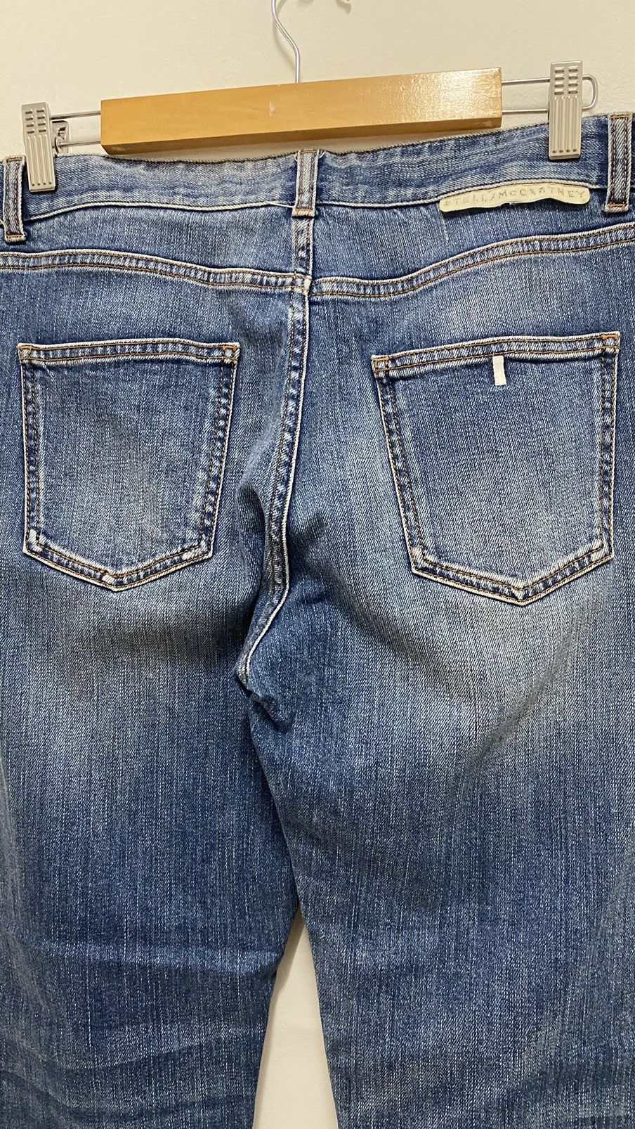 Stella McCartney Stella Mccartney Distressed Denim Patchwork Blue Jeans Pants Size US 35 - 19 Thumbnail