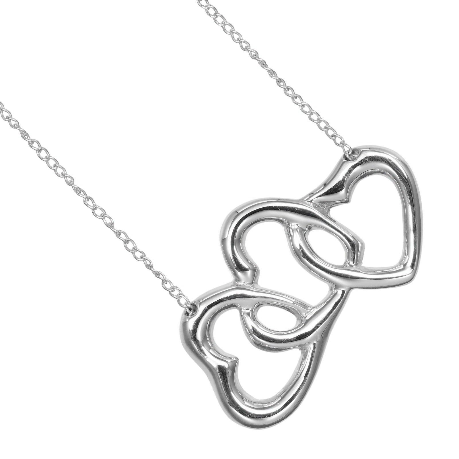 Tiffany & Co. Tiffany & Co. Triple Heart Pendant Necklace Sterling Silver Size ONE SIZE - 1 Thumbnail