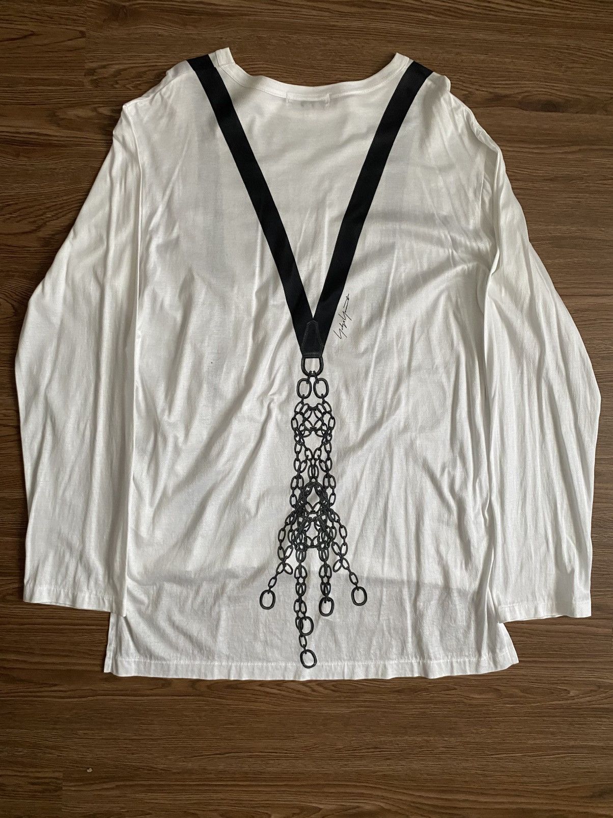 Yohji Yamamoto Yohji Yamamoto Pour Homme Suspender Long Sleeve Shirt SS07 Size US M / EU 48-50 / 2 - 7 Thumbnail