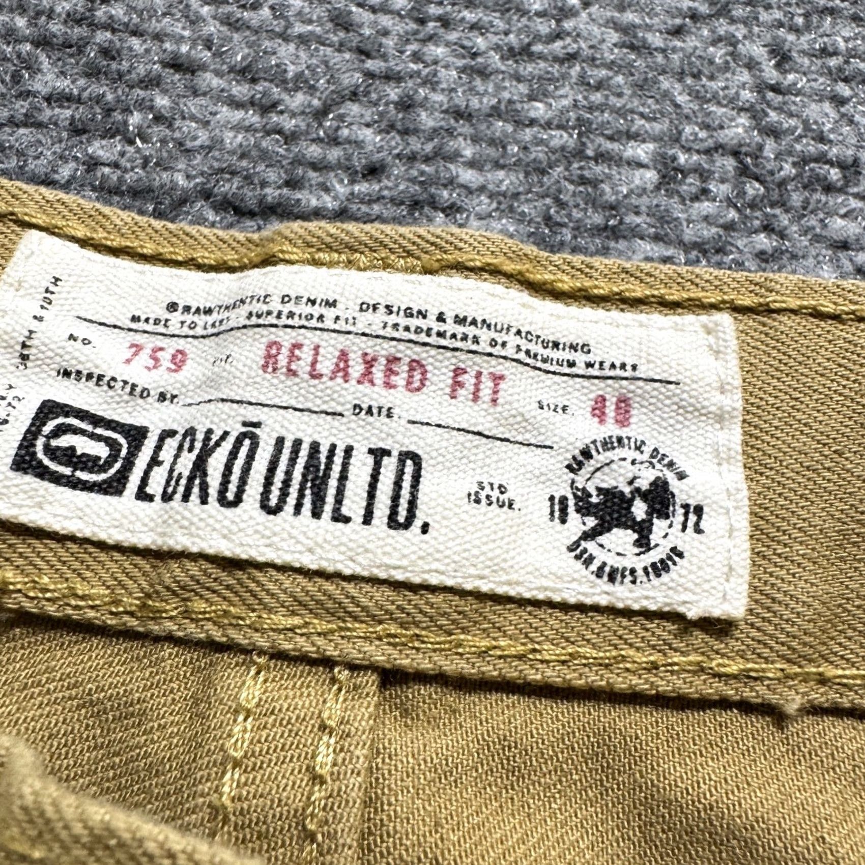 Ecko Unltd. Ecko Unltd Pants Men 40x31 Relaxed Fit Dress Pants Beige Khaki Y2K Size US 40 / EU 56 - 3 Thumbnail