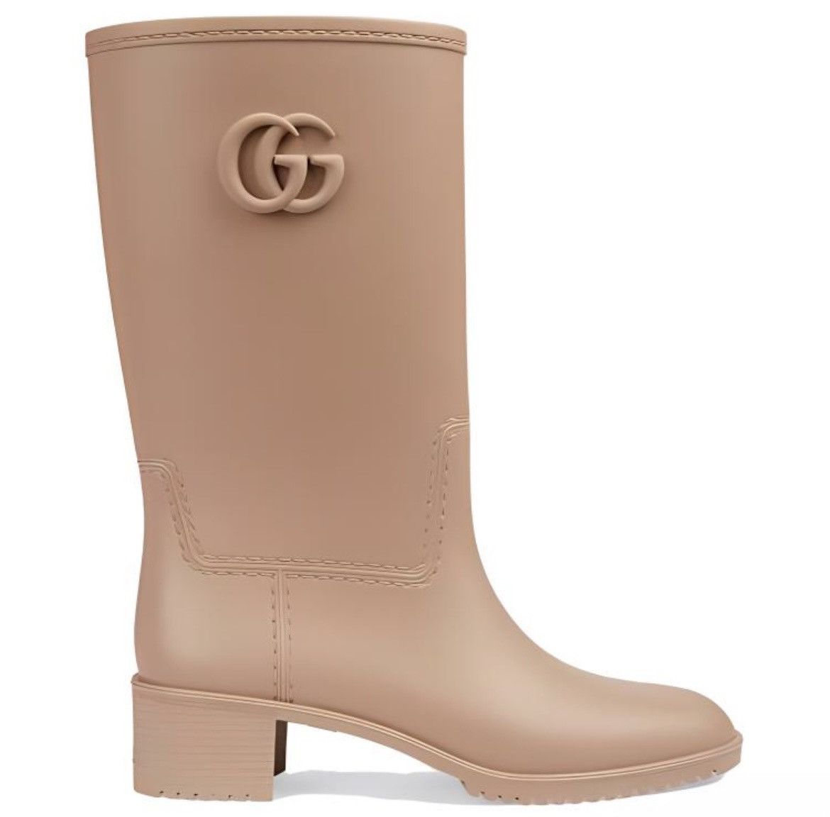 Gucci Gucci GG Knee High Rubber Boots size 35 Camel Size US 5 / IT 35 - 10 Thumbnail