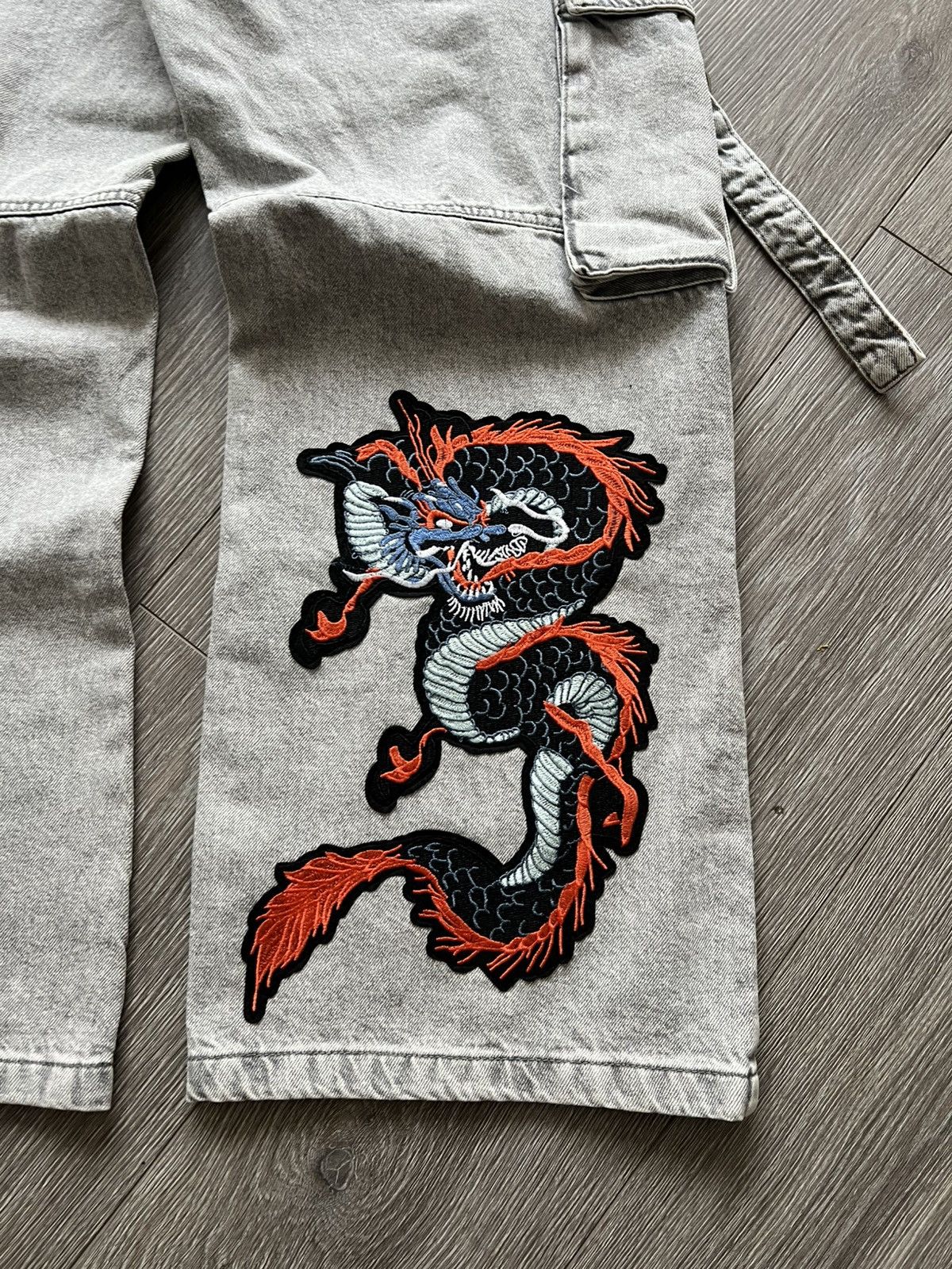 Vintage Vintage Y2K Dragon Baggy Jeans Cargo Pants Wide Leg Size US 30 / EU 46 - 3 Thumbnail