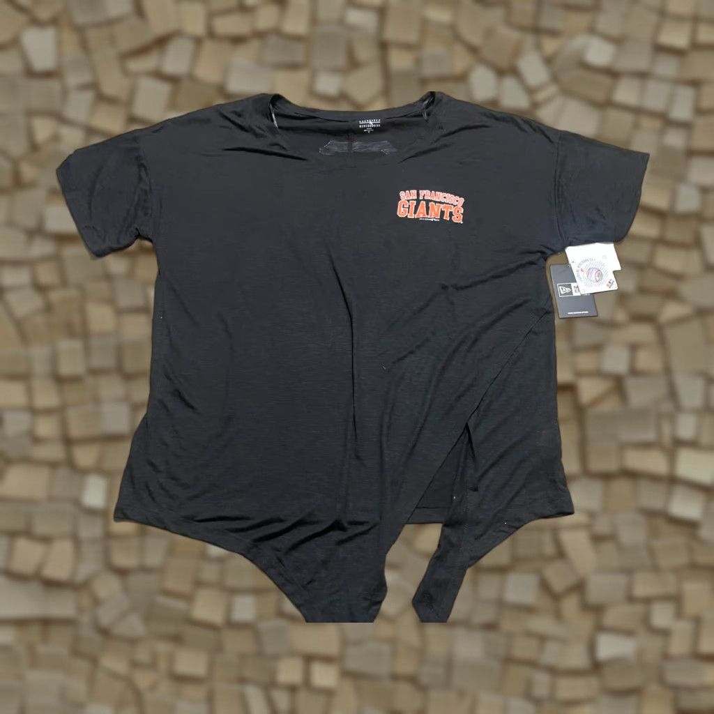 New Era New Era Shirt Womens 1X Black San Francisco GIANTS Baseball Team Shirt Women Plus Size Black GIANTS 1X Size XL / US 12-14 / IT 48-50 - 1 Thumbnail