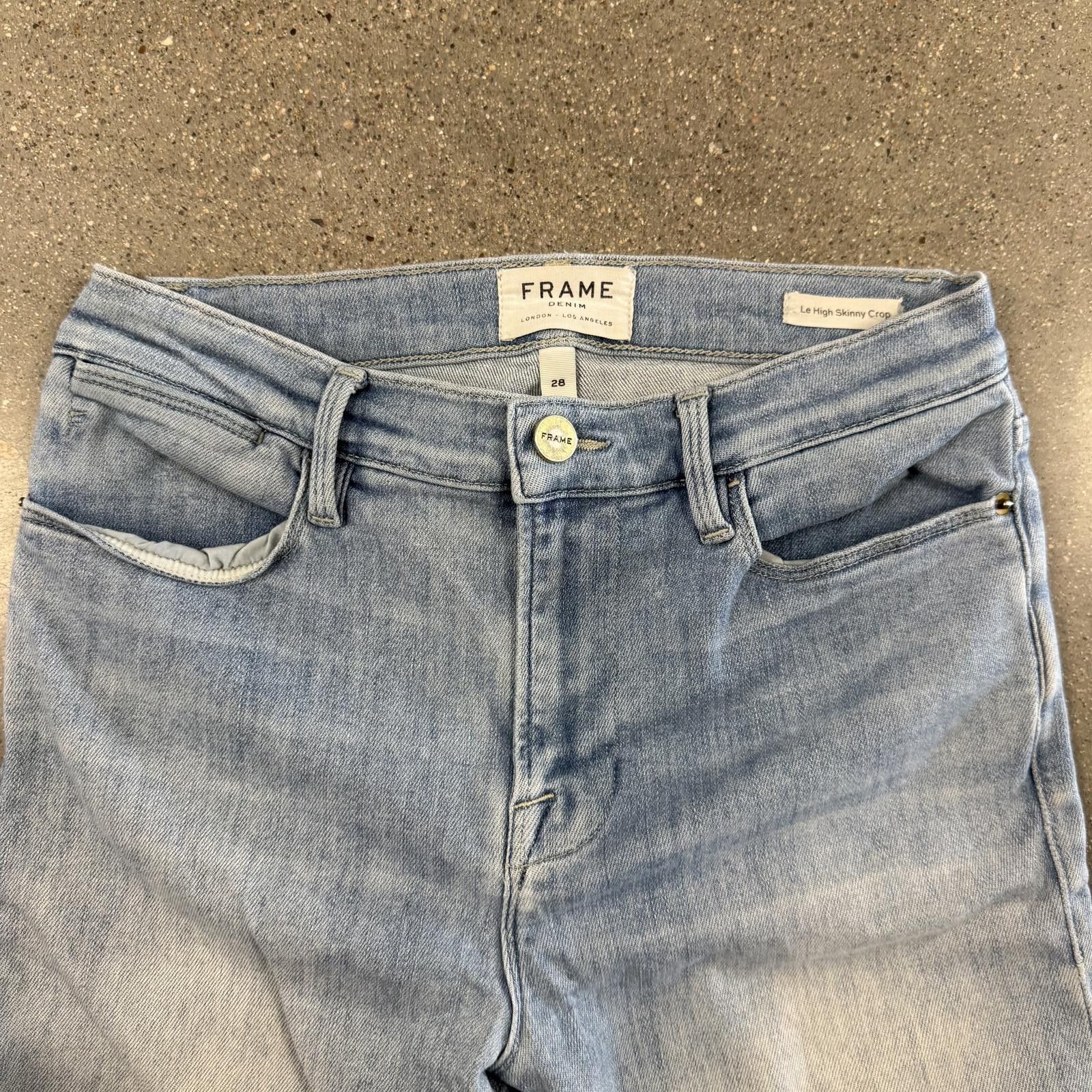 Frame Frame Denim Le High Skinny Crop Jeans Light Wash - 28 Size 28" / US 6 / IT 42 - 9 Thumbnail