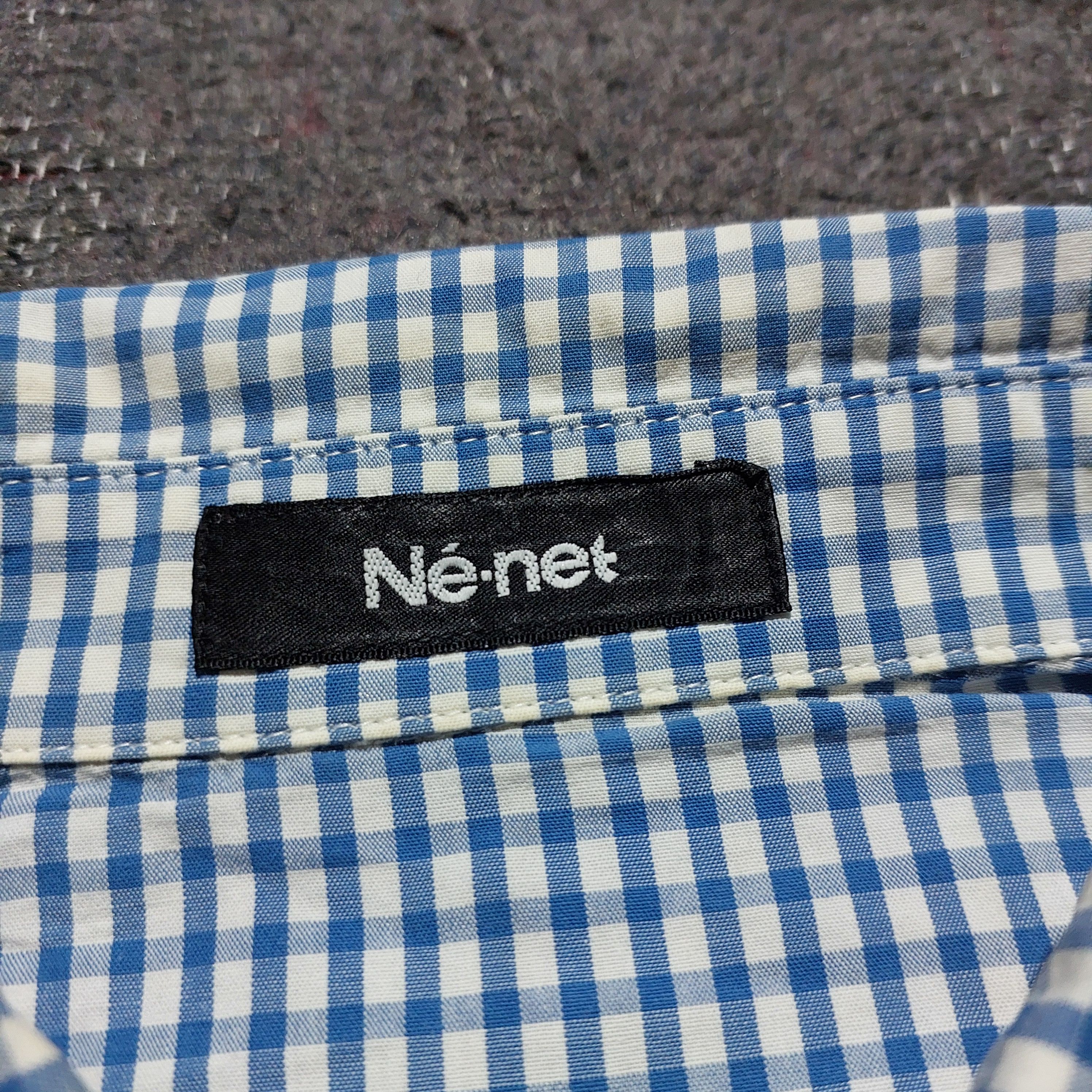 Ne-Net Ne-Net checkered plaid blue L/s shirt Size US M / EU 48-50 / 2 - 8 Thumbnail