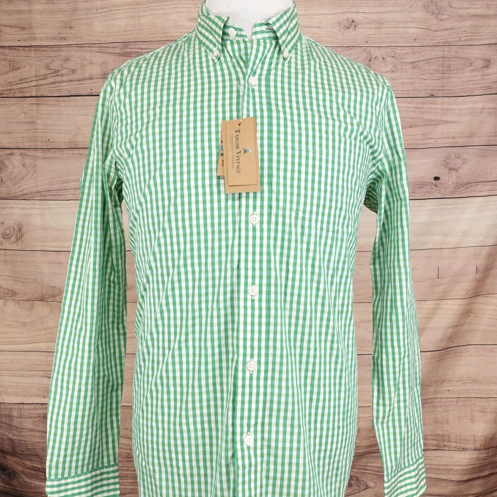 Vintage VINTAGE Tailor Vintage LuxePerformance Button-Down Shirt Mens M Green Check Long Sleeve Casual Business Size US M / EU 48-50 / 2 - 5 Thumbnail