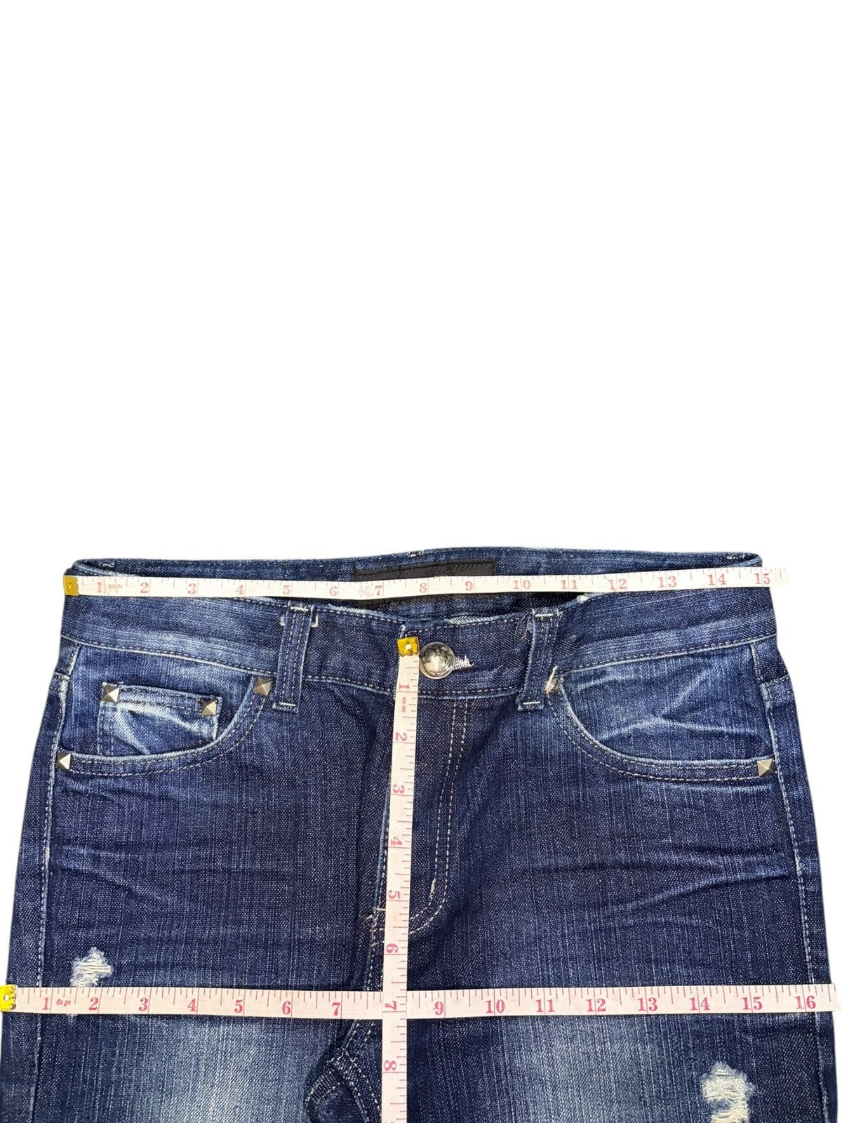 Hysteric Glamour Vintage Japanese Brand Distressed Flare Jeans Size 30" / US 8 / IT 44 - 6 Thumbnail