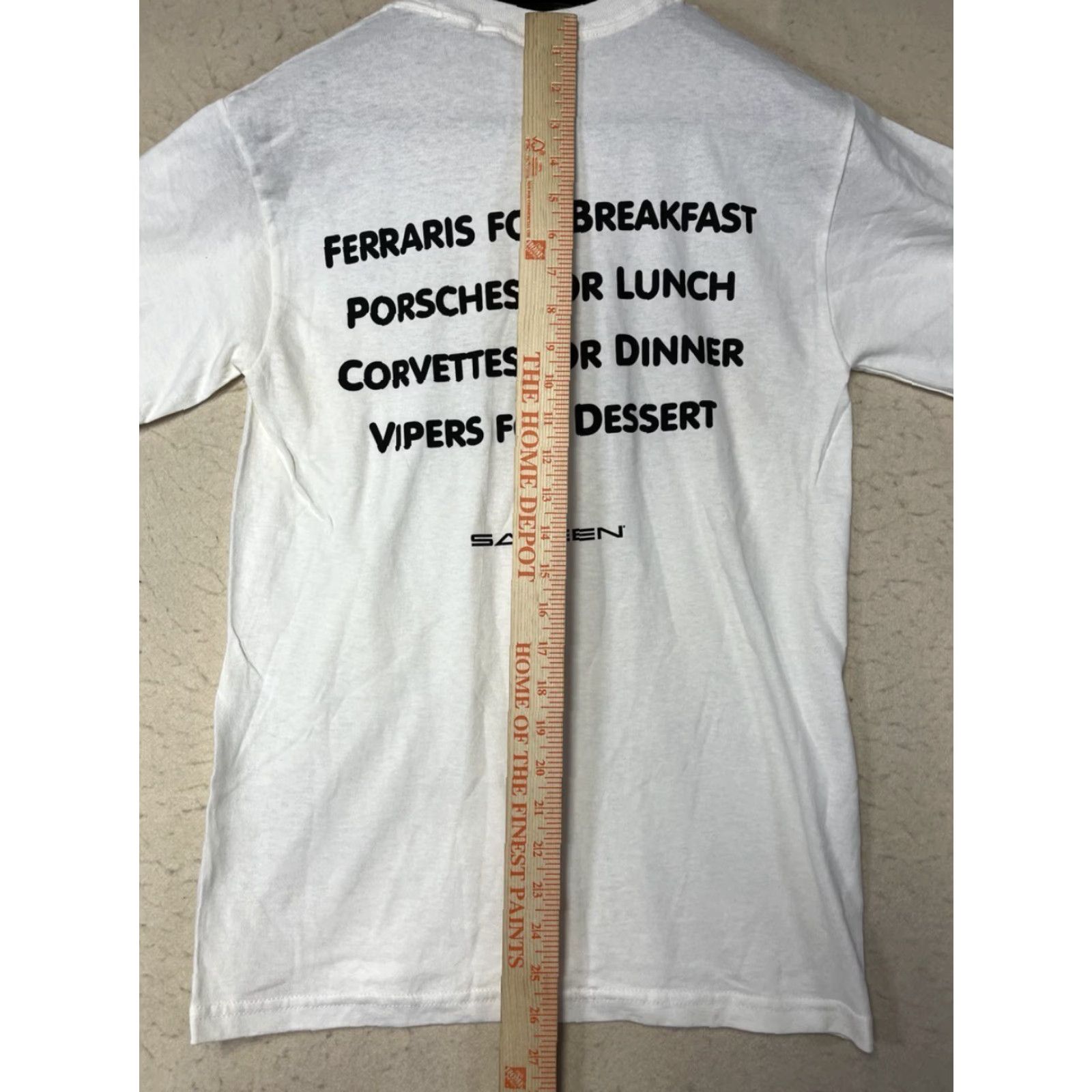 Vintage NWT Sallen White Car Race Short Sleeve T-Shirt Size Small Size US S / EU 44-46 / 1 - 3 Thumbnail