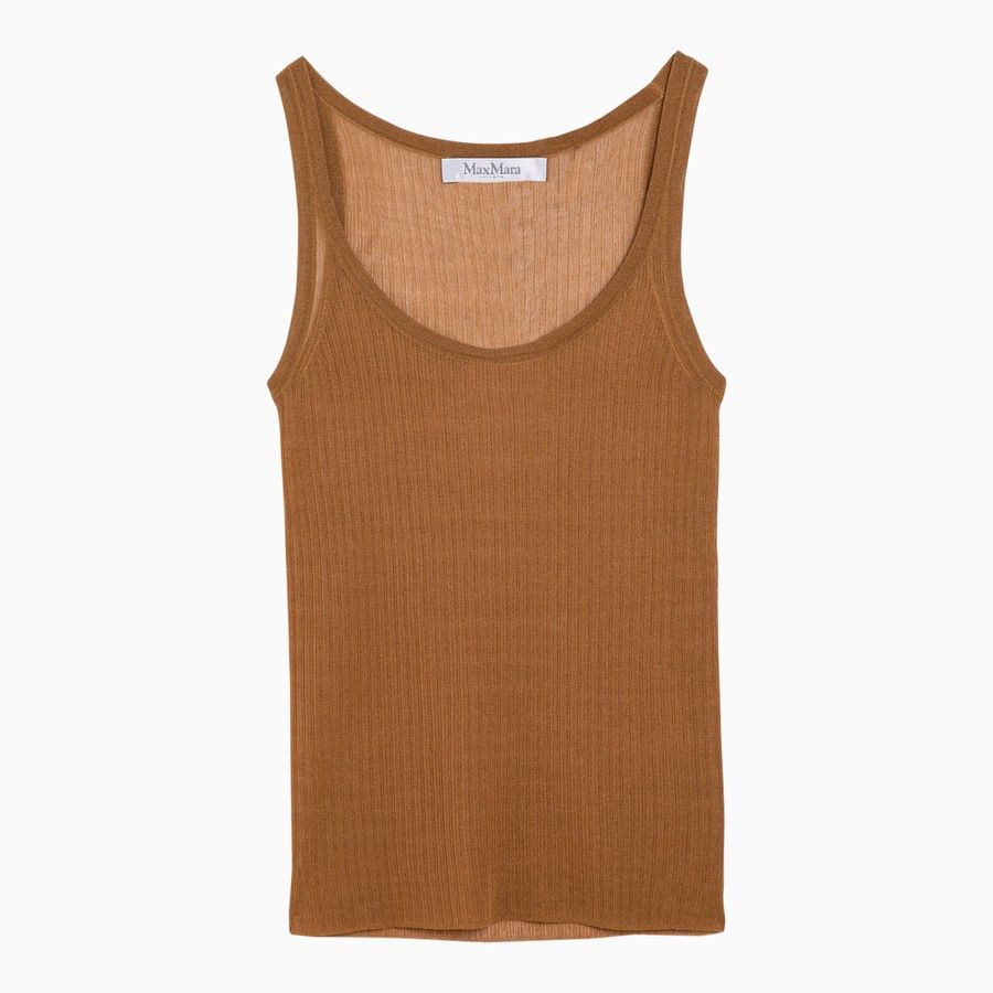 Max Mara o1d2blof0824 Tank Top in Brown Size M / US 6-8 / IT 42-44 - 1 Thumbnail